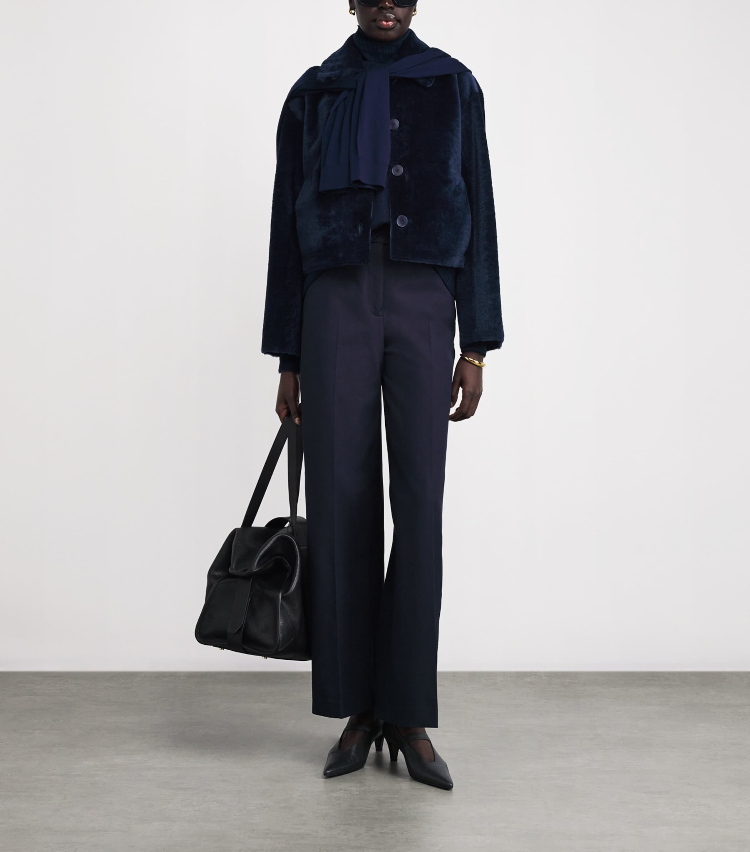 Shearling Reversible Alloway Jacket INDIGO Image 2