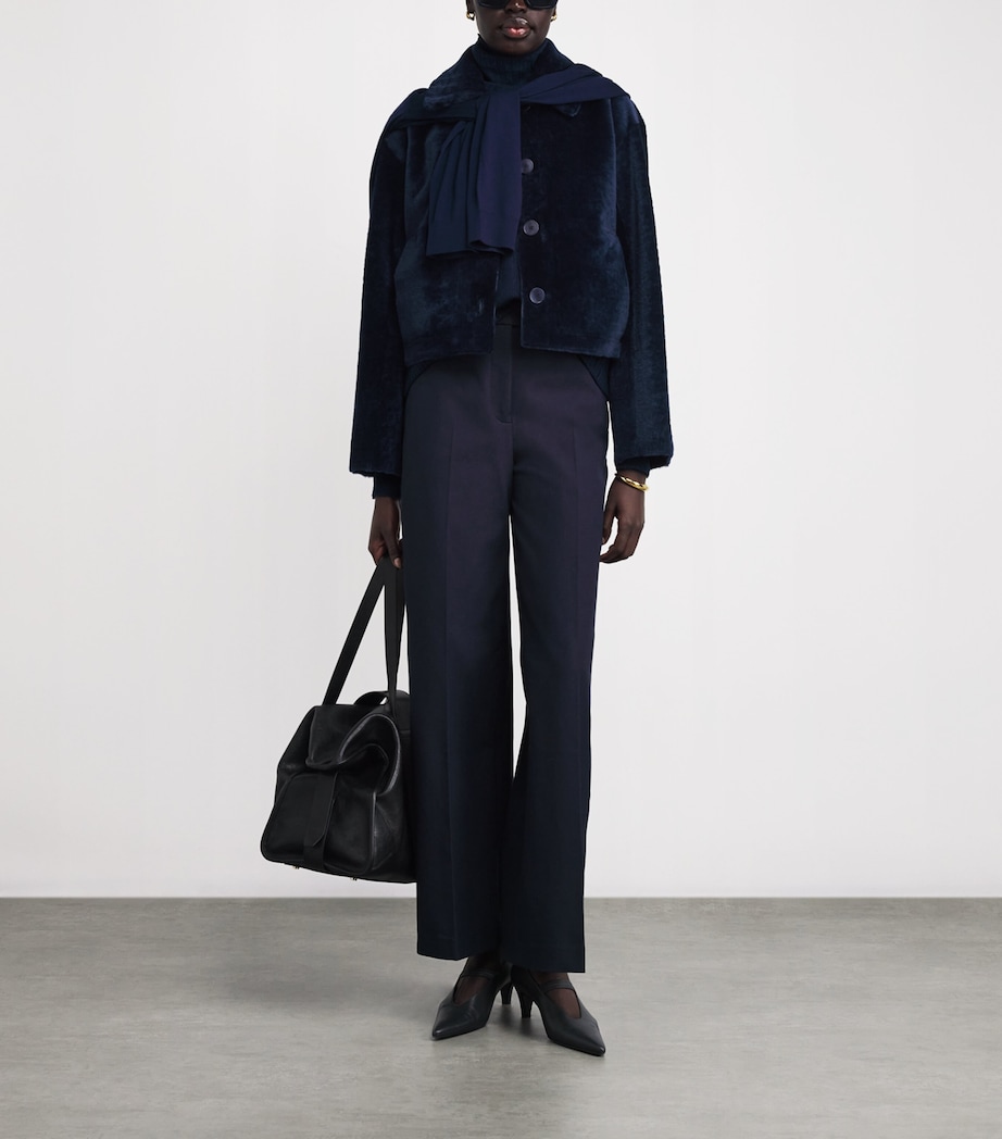 Shearling Reversible Alloway Jacket INDIGO Image 2