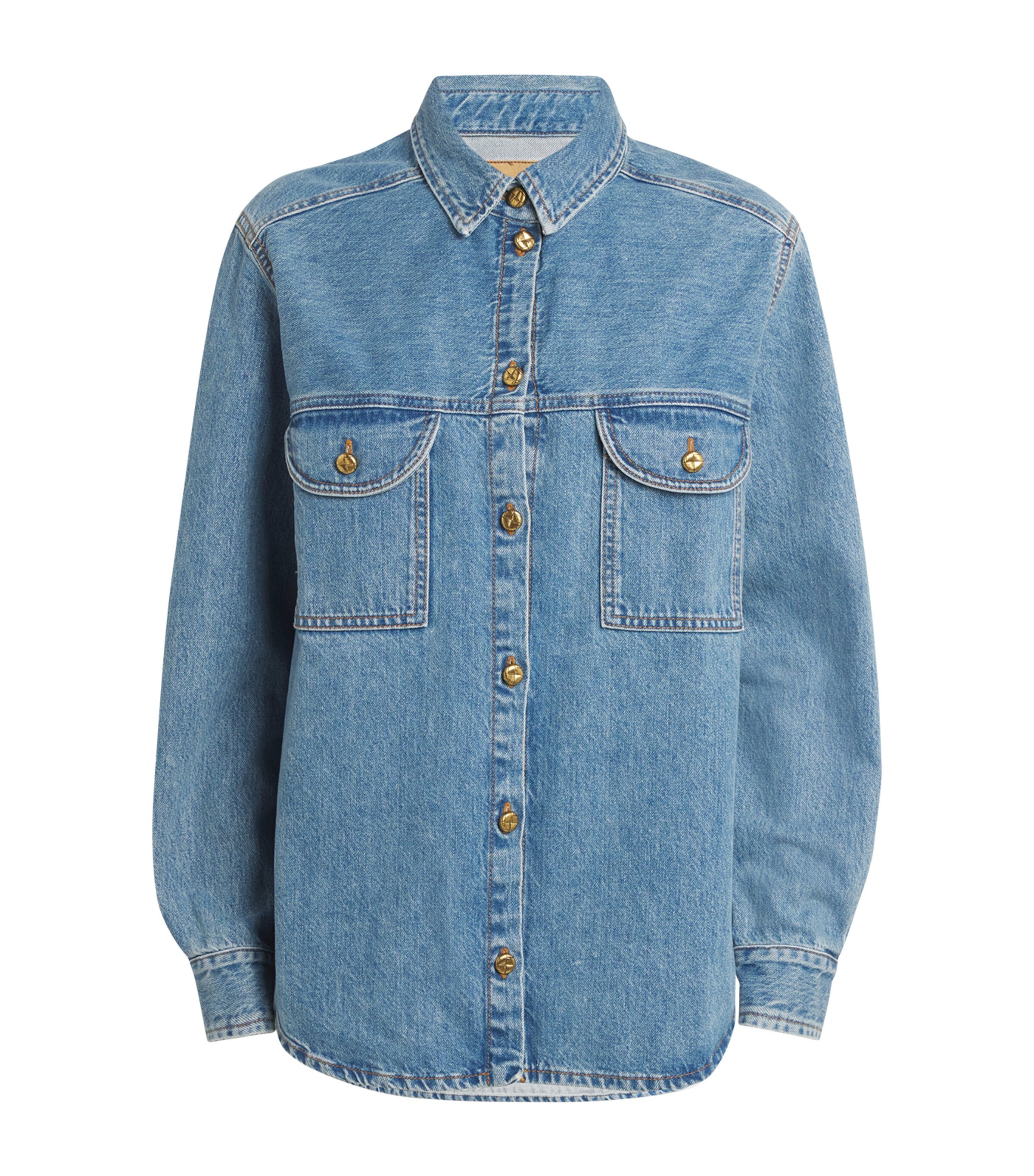 Blazé Milano Womens Berber Denim Shirt Maya Image 1