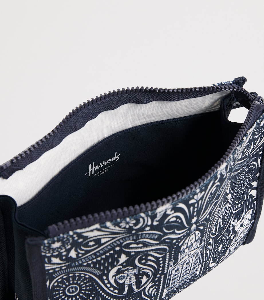 Harrods Knights of Brompton Pouch Multi Print Image 4