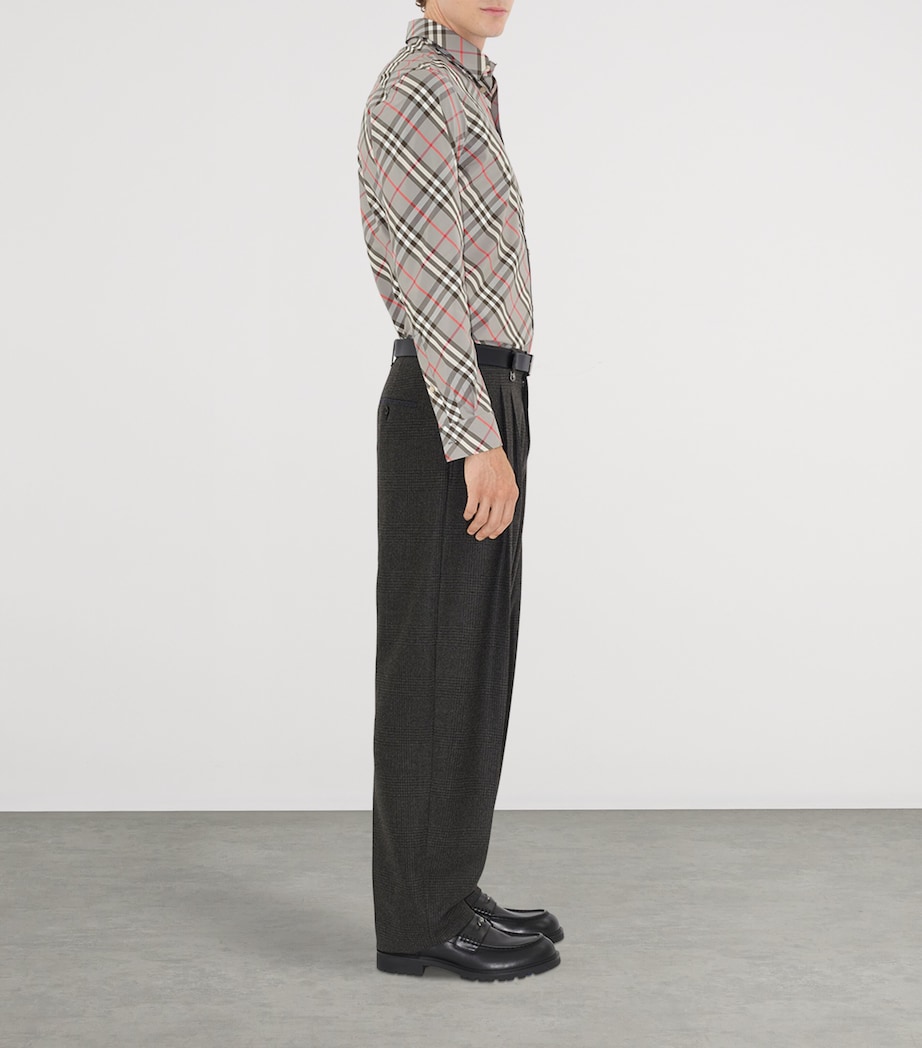 Cotton Check Shirt MAUVE GREY IP CHECK Image 3