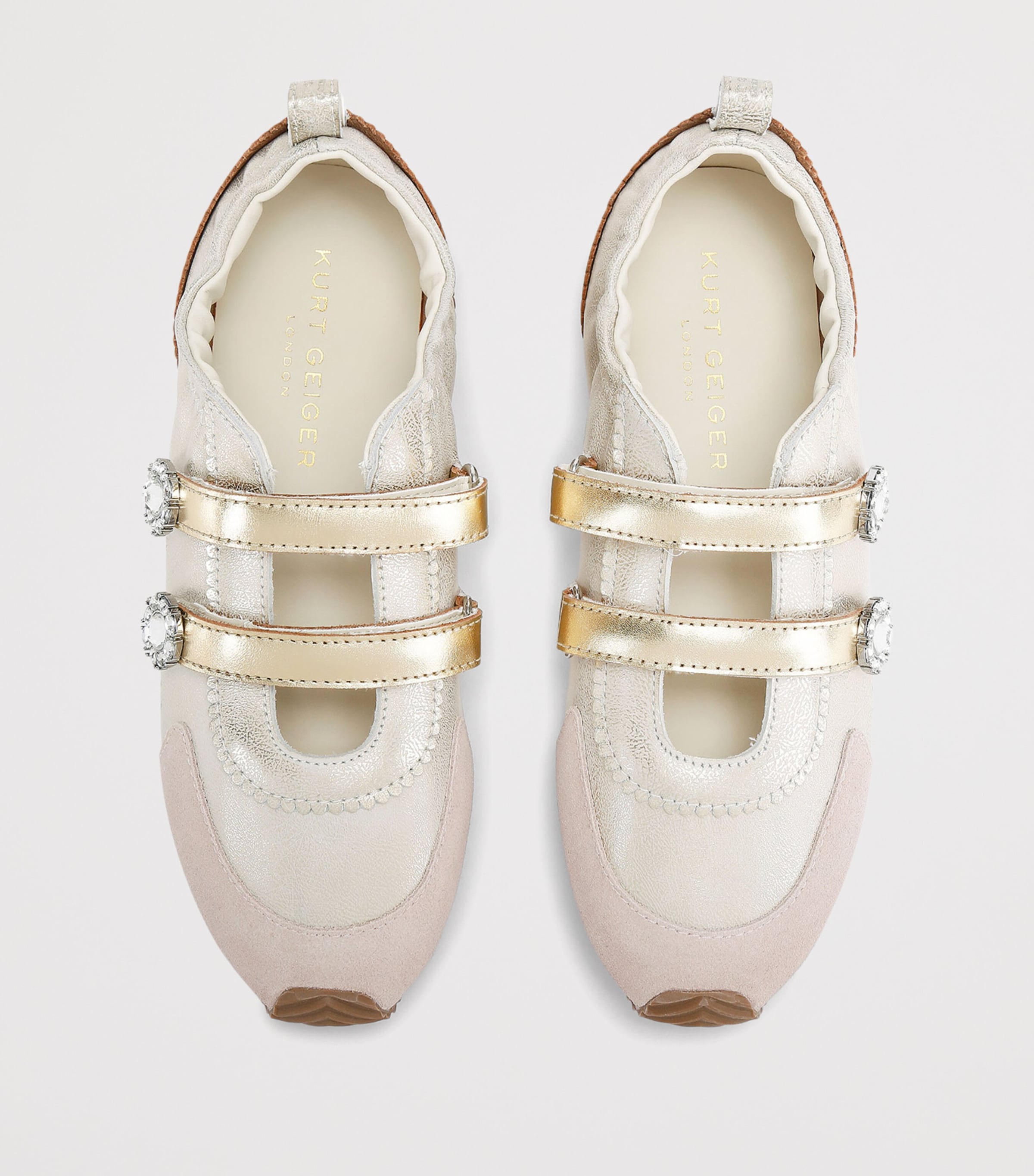 Kurt Geiger London Leather Islington Mary Jane Sneakers White/oth Image 3