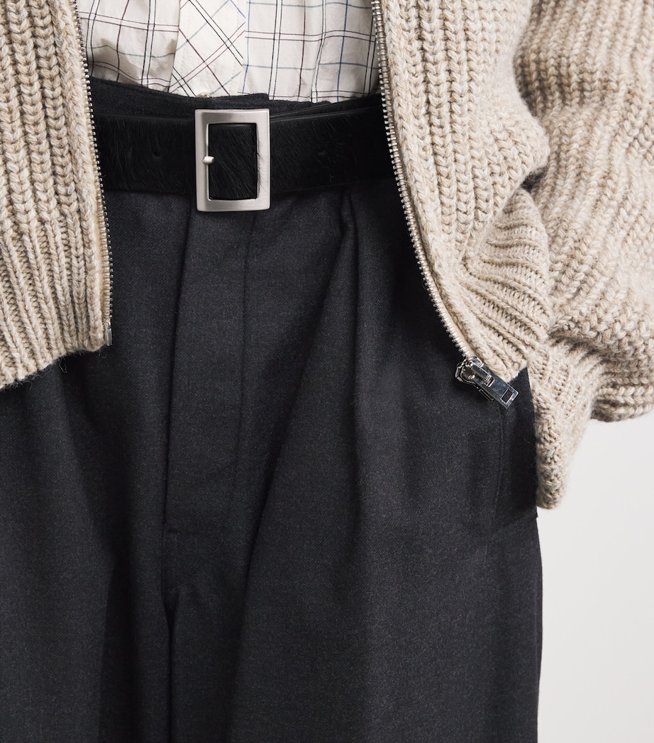 Cashmere-Blend Pyjama Trousers ANTHR/GREY MU190 Image 6