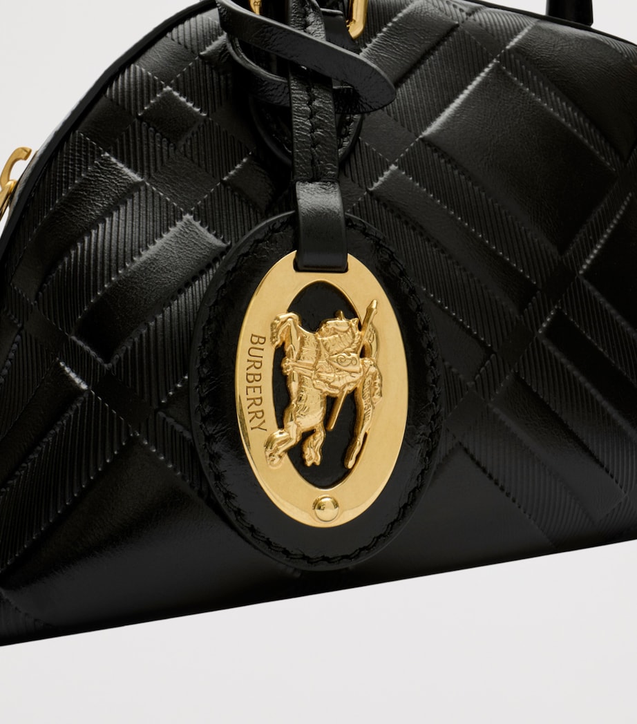 Burberry Mini Leather Primrose Top-Handle Bag Black Image 4