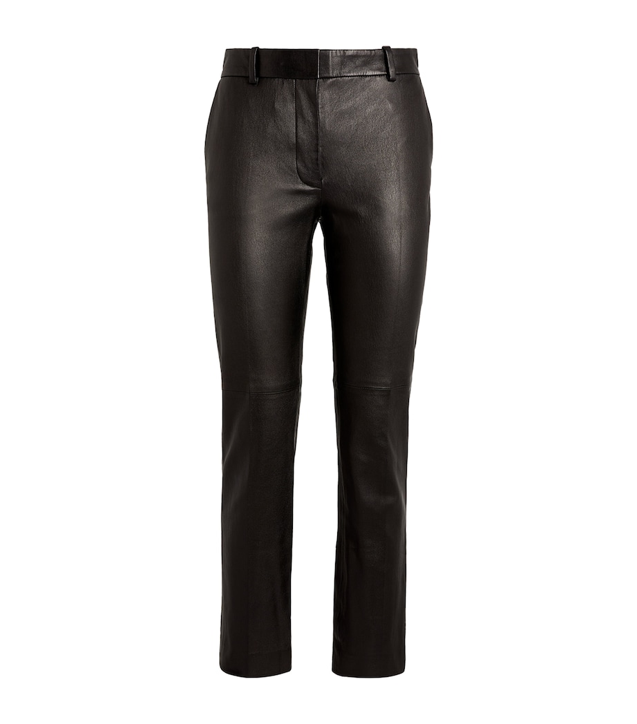 Leather Coleman Trousers BLACK Image 1
