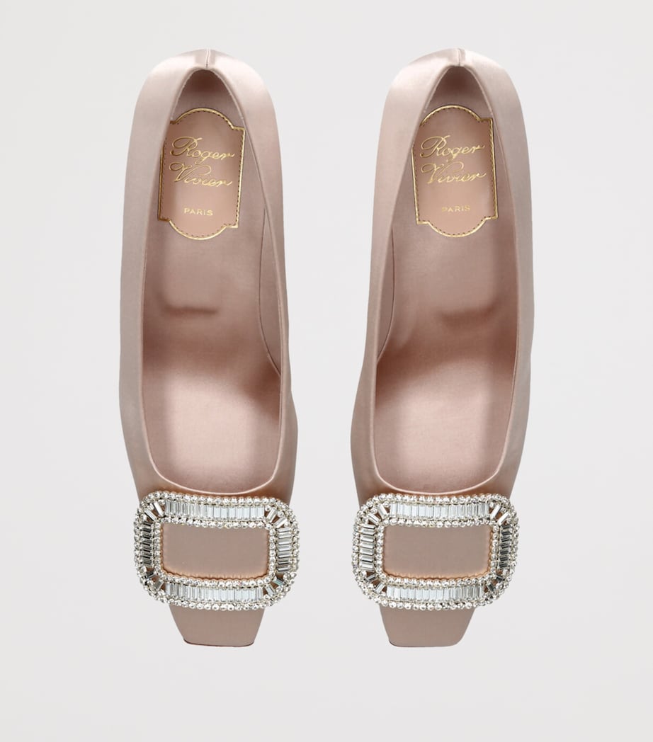 Satin Belle Vivier Pumps 45 PALE PINK Image 4