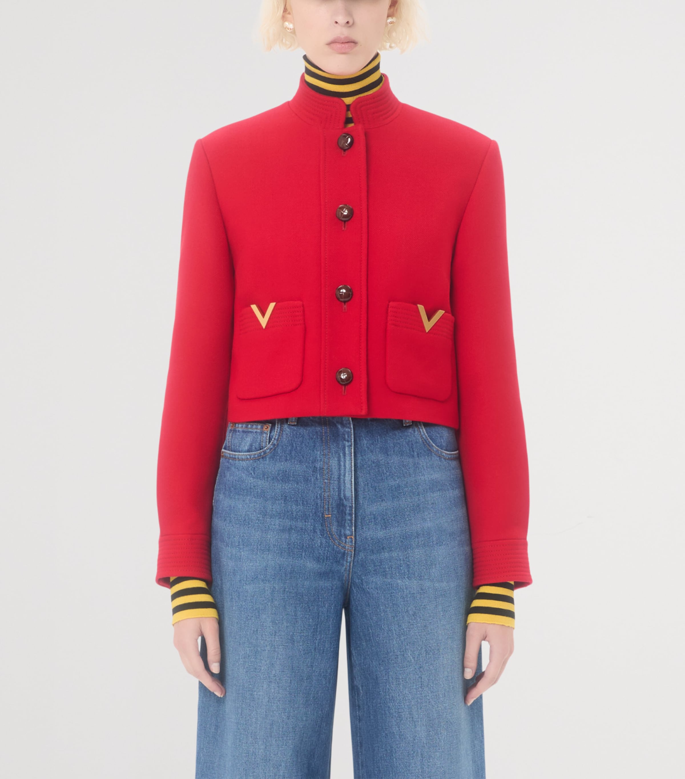 Wool-Silk Pea Coat 257 Image 2