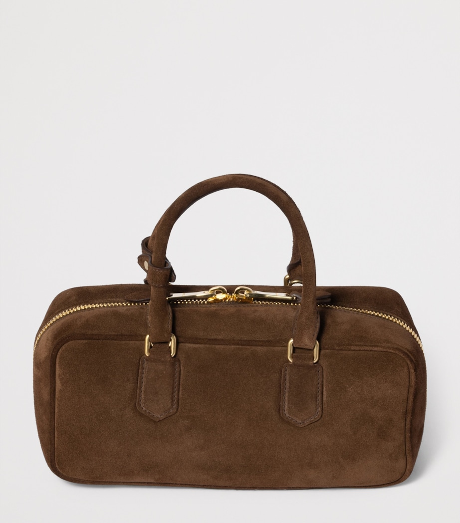 Suede Arcadie Top-Handle Bag F0324 Image 3
