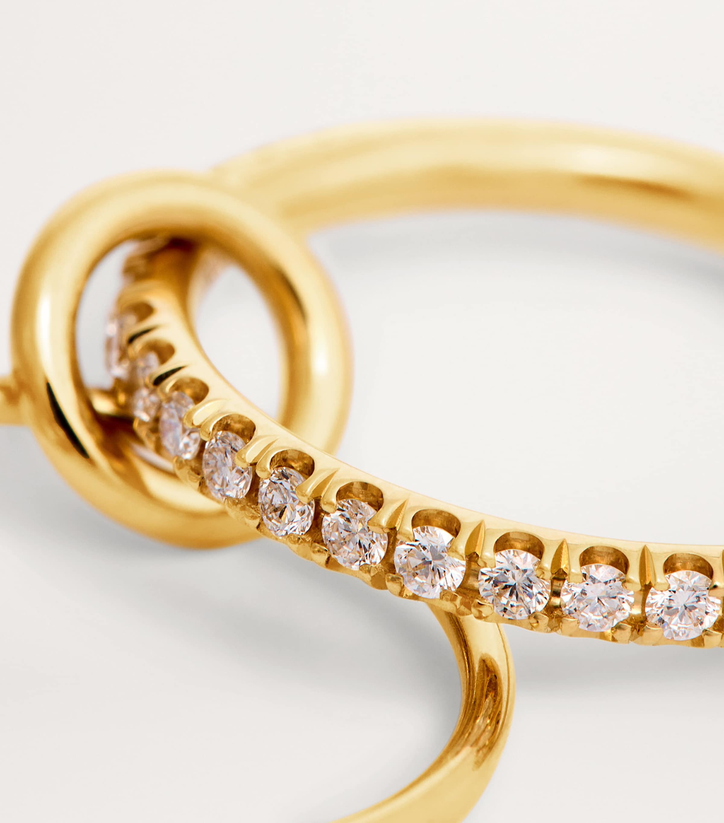 Yellow Gold and Diamond Pisces Ring (Size 7) YELLOW GOLD Image 4