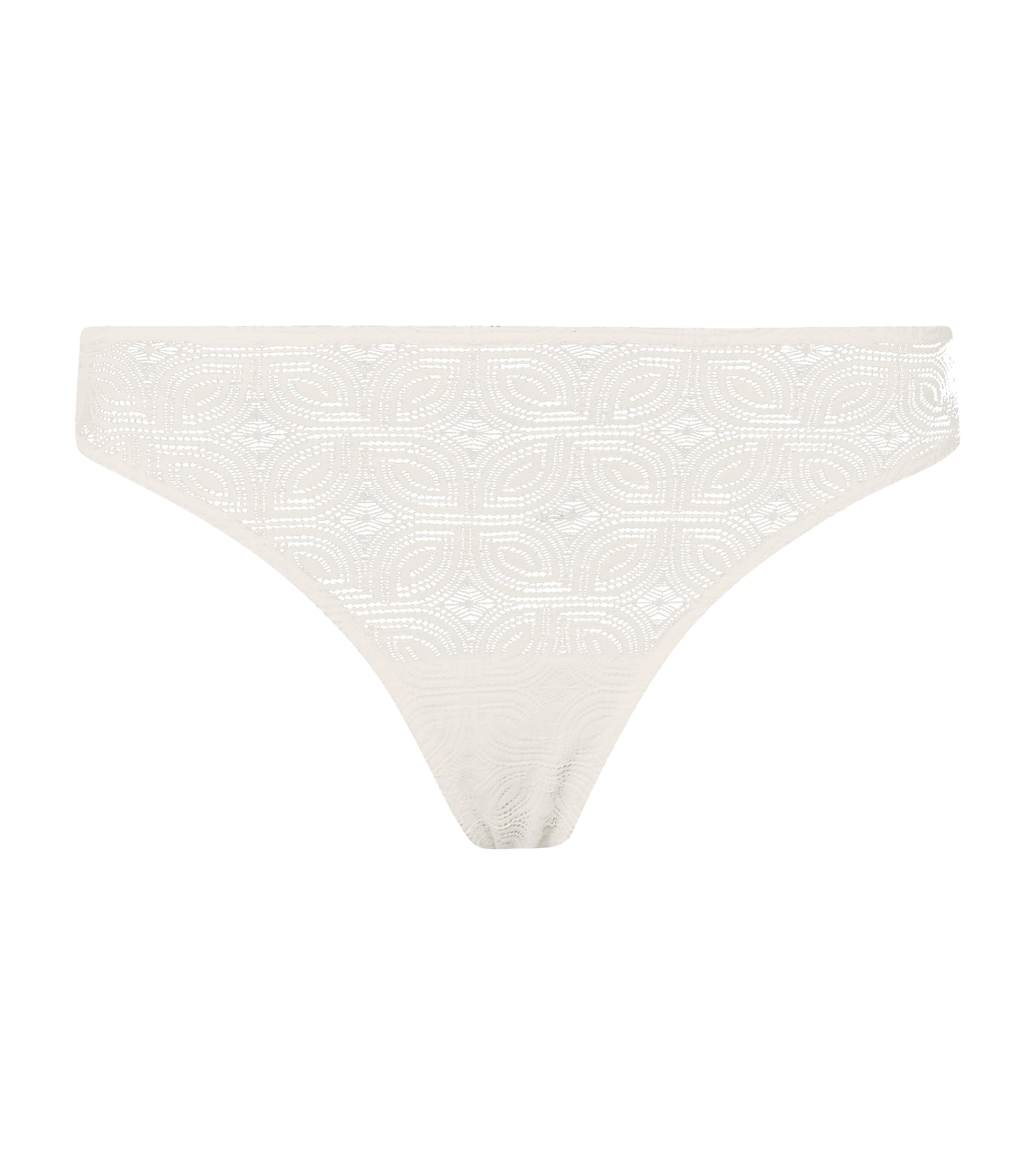 Hanro Crochet Ruby Thong In White