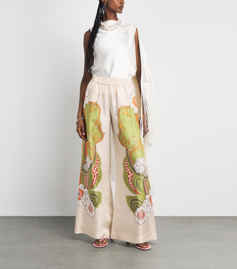 La Doublej Womens Ambrosia Placée Palazzo Trousers Ambrosia Placee Image 2