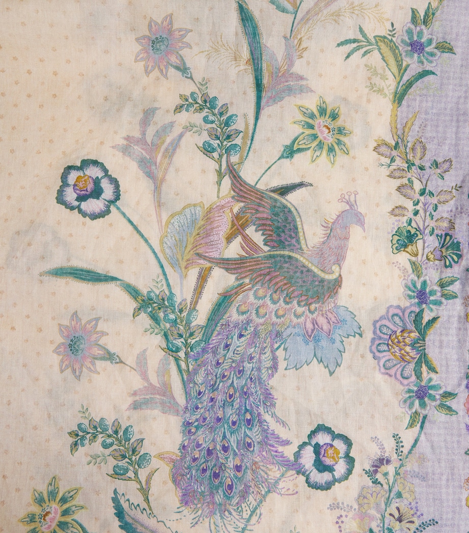 Zimmermann Womens Cotton Floral Pareo Cream Scarf Floral Image 6