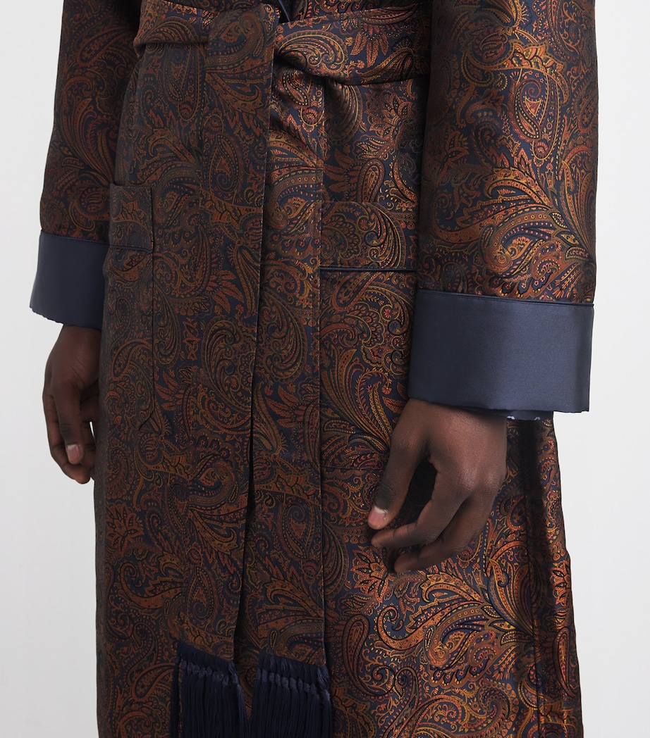 Silk Jacquard Veronia Robe 073NAV Image 4