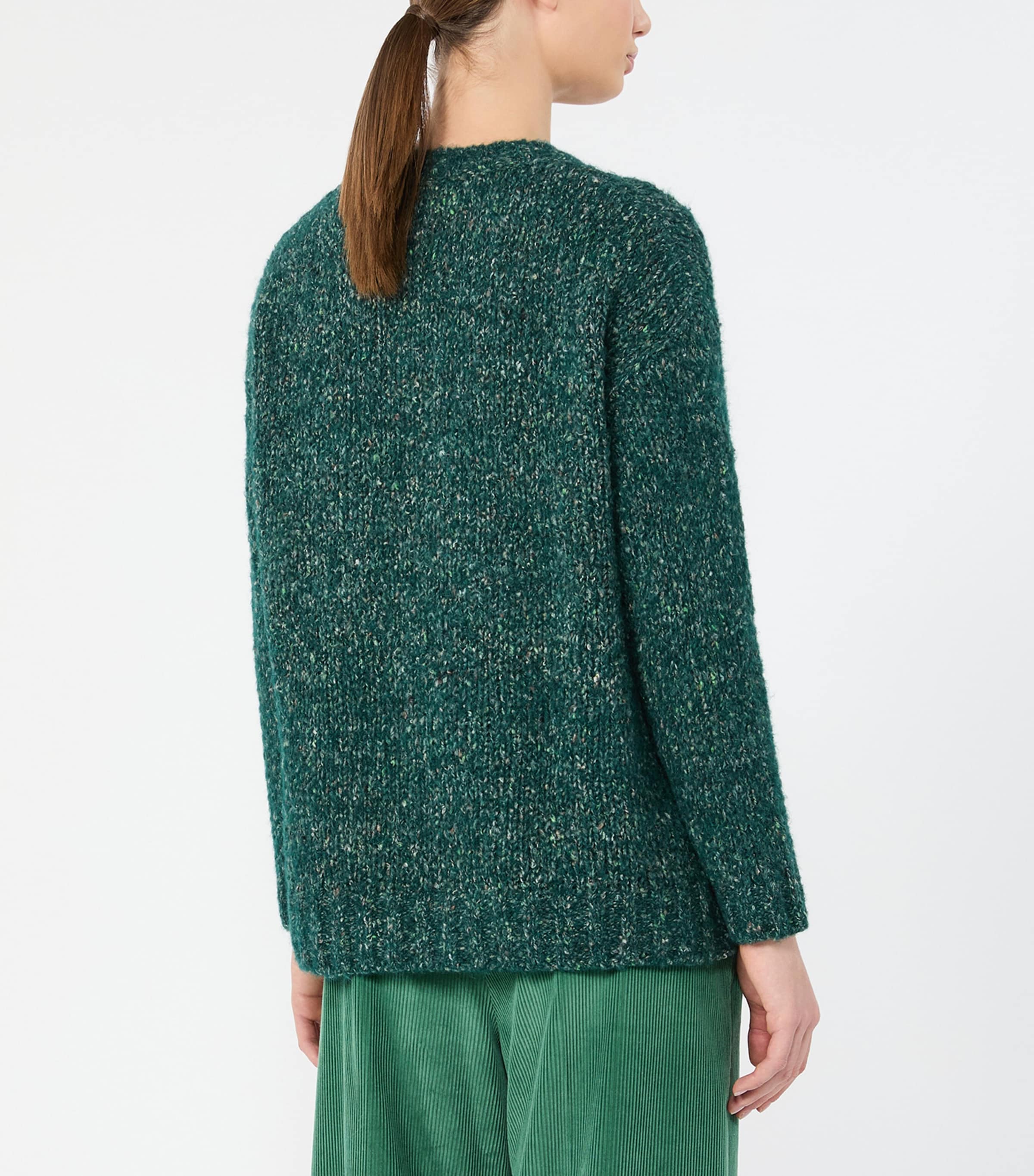 Weekend Max Mara Womens Knitted Sweater Dark Green Image 4