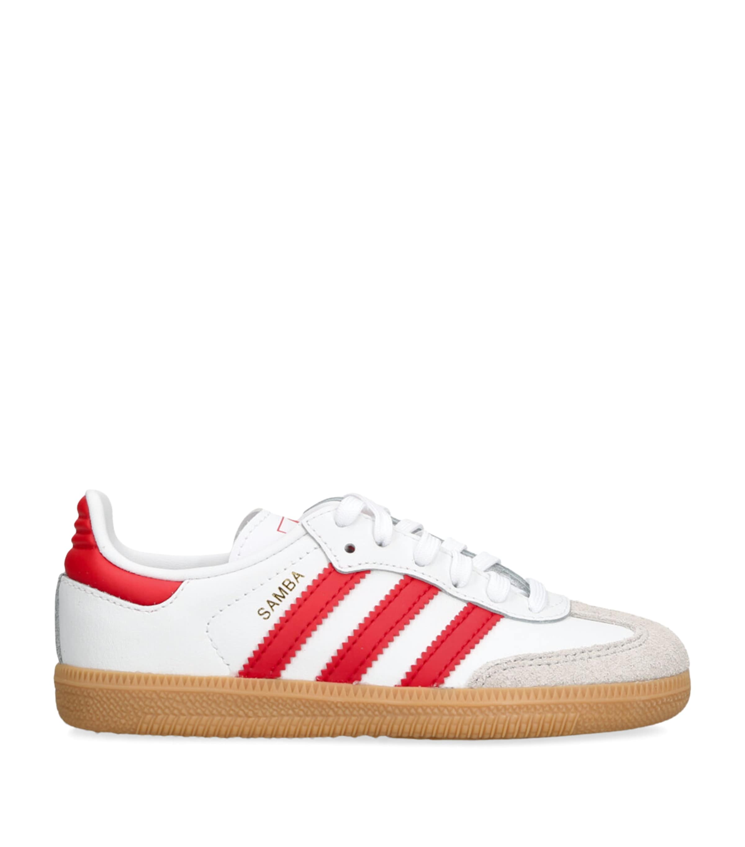 Leather Samba OG Sneakers WHITE/RED Image 1
