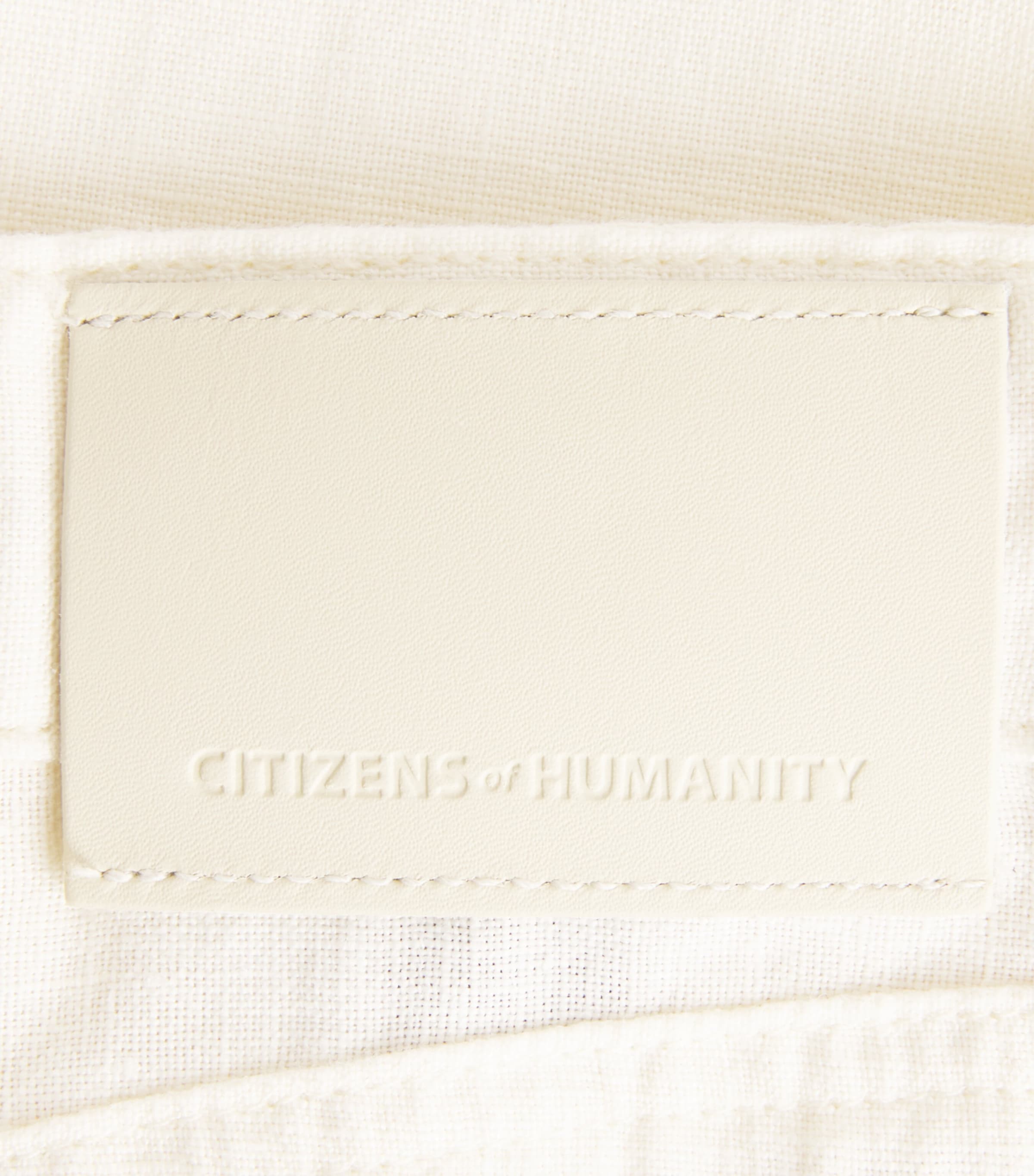 Citizens of Humanity Womens Denim Brynn Drawstring Trousers Vanilla Cream Image 6