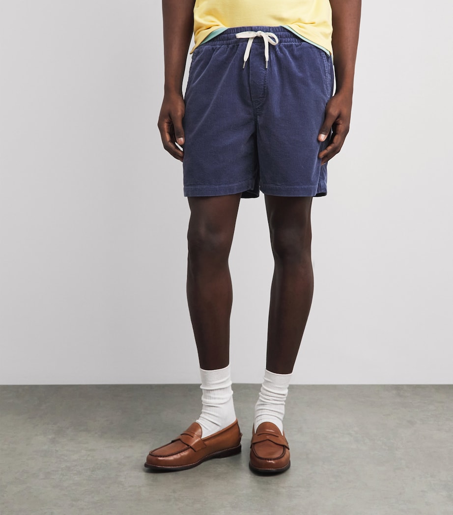 Polo Ralph Lauren Mens Cotton Corduroy Prepster Shorts Boston Navy Image 4
