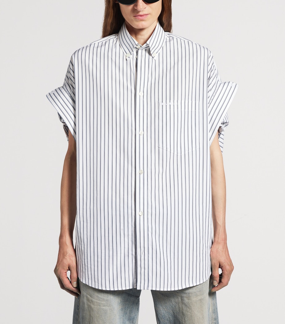 Cotton Tuck-Sleeve Shirt 9086 Image 5