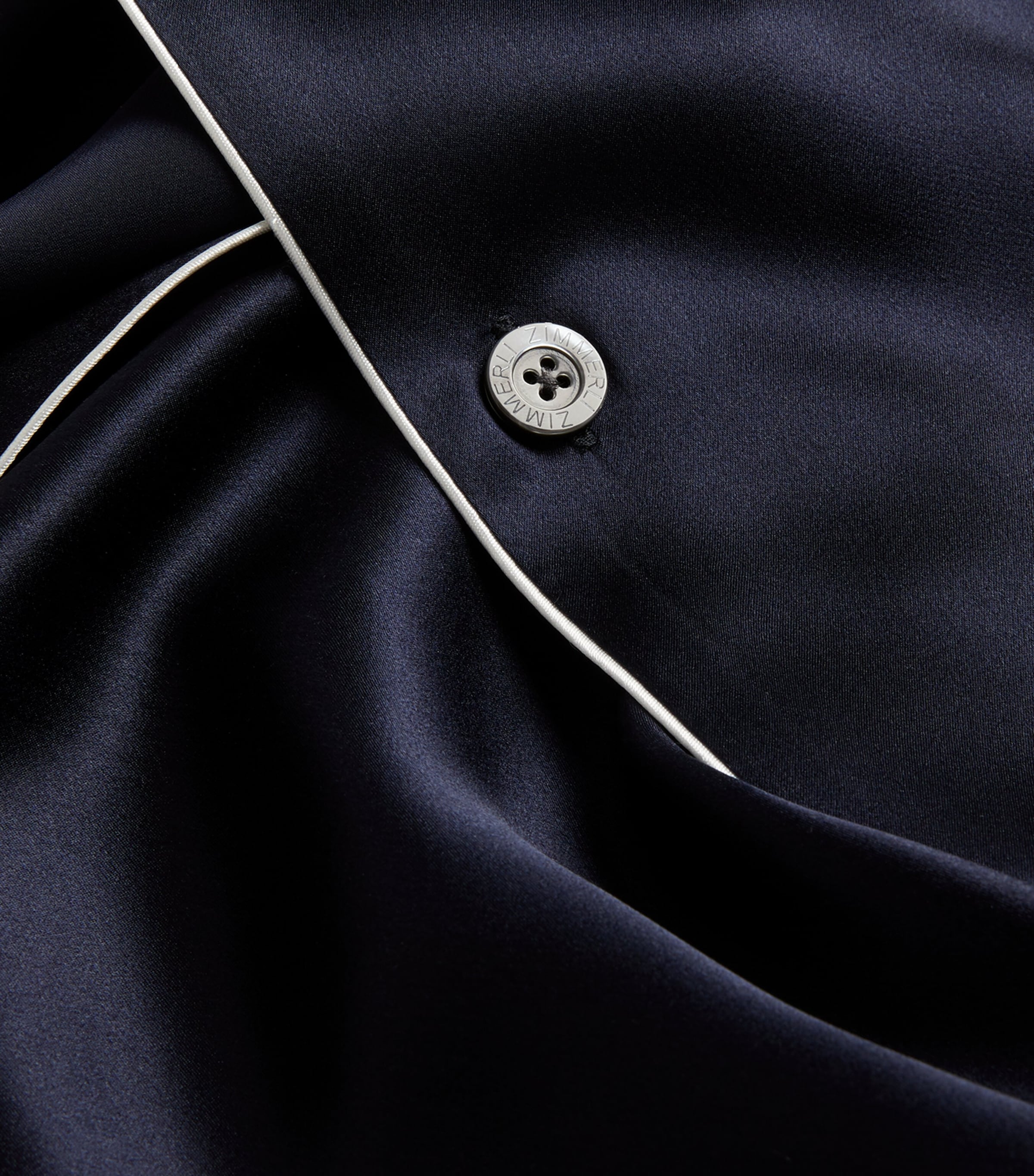 Silk Pyjama Set 447 NAVY Image 5