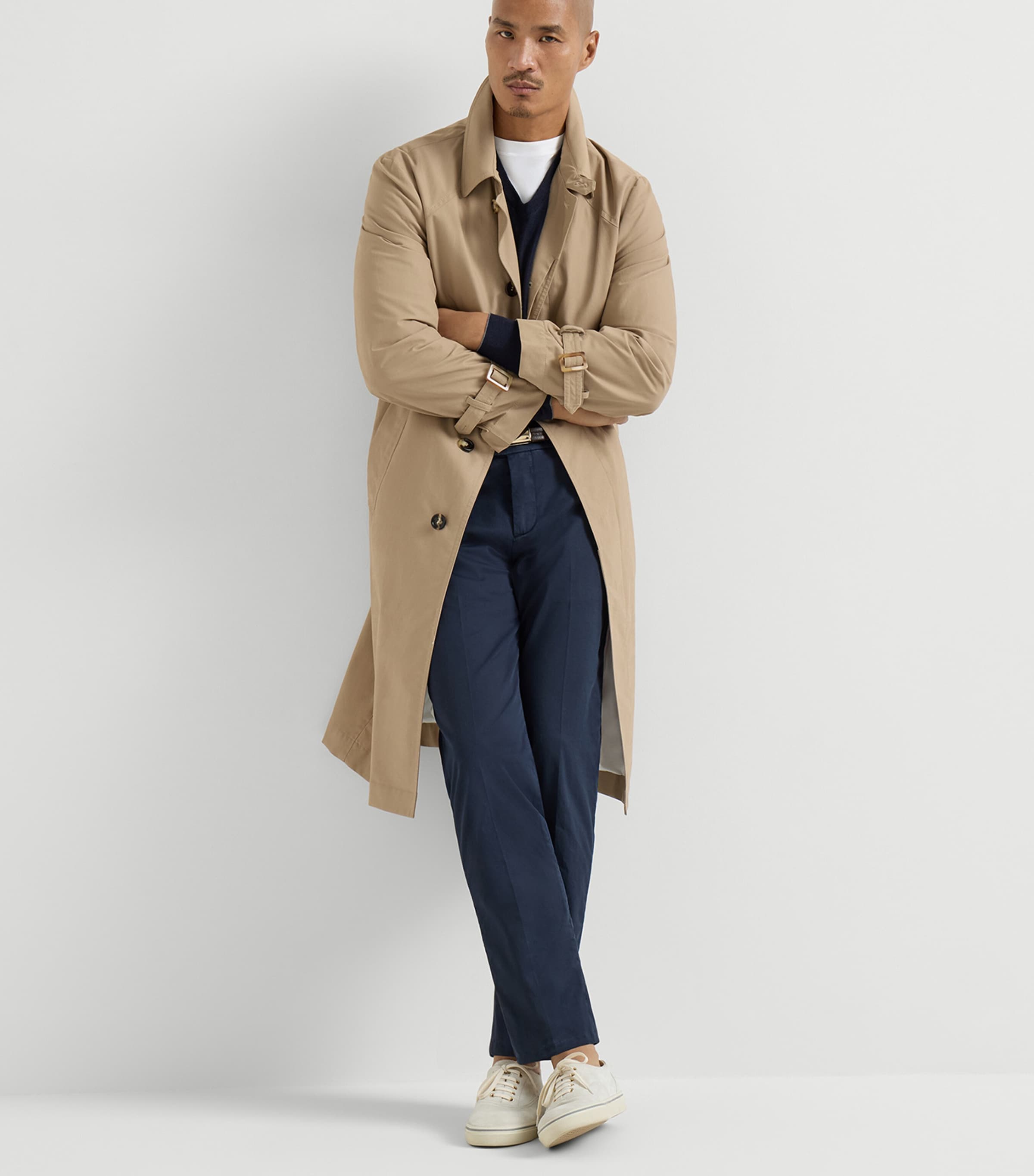 Brunello Cucinelli Mens Pima Cotton Comfort Gabardine Trousers Image 2