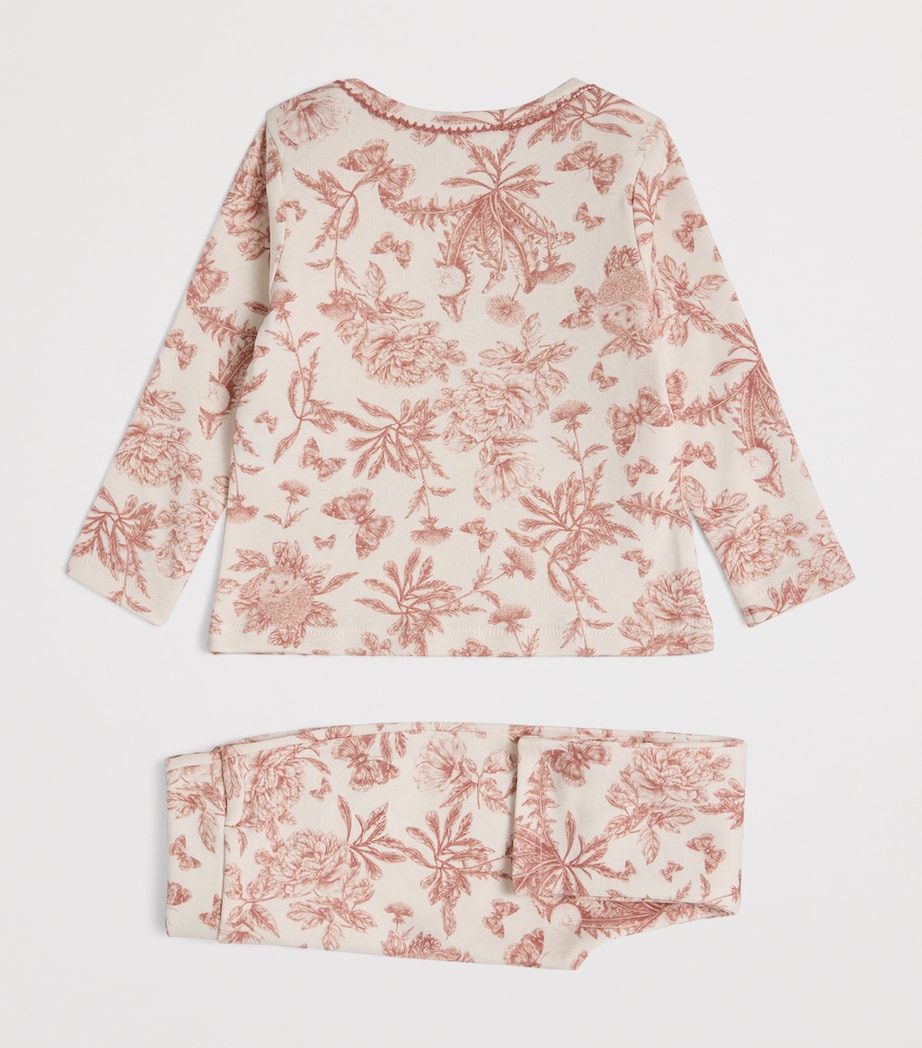 Printed Top and Leggings Set (1 Month – 4 Years) 34ROSE MOYEN Image 2