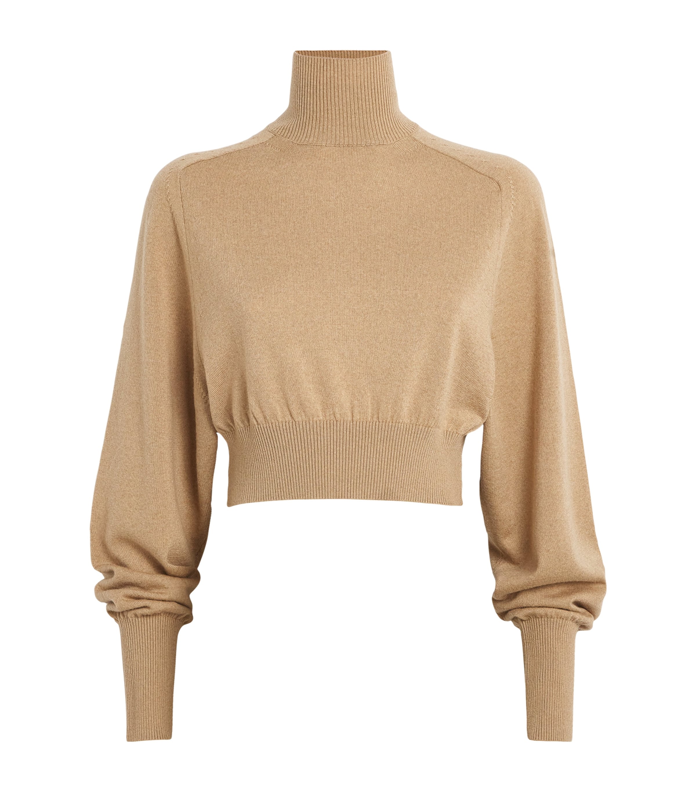 SPORTMAX VIRGIN WOOL CROPPED ULULATO SWEATER 