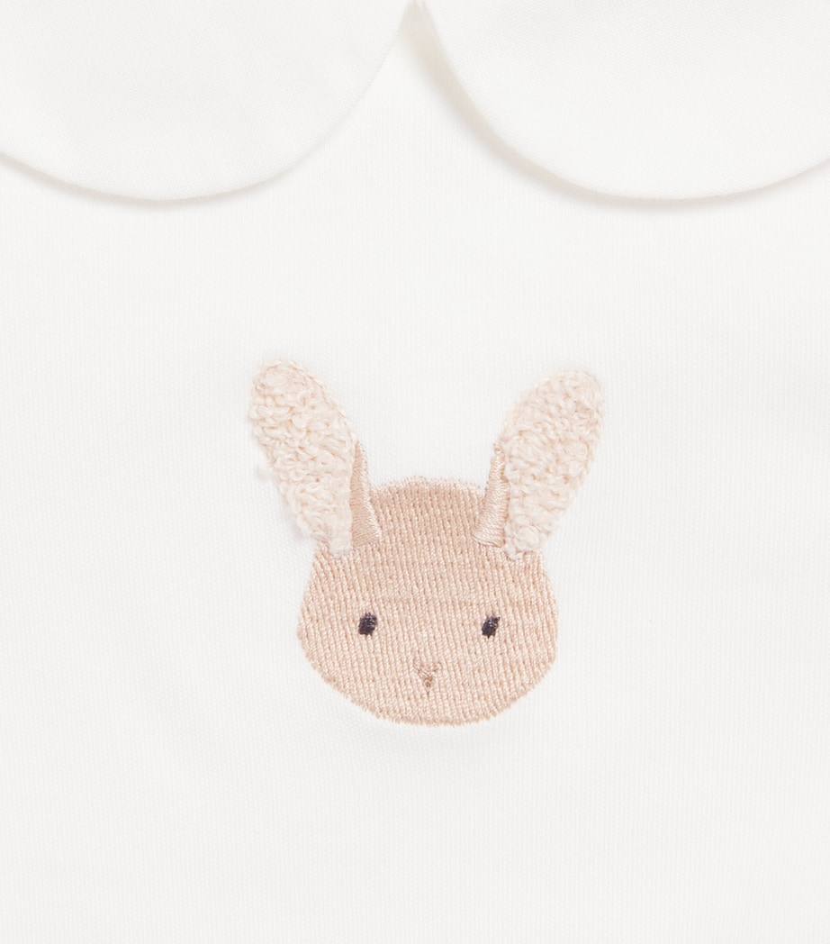 Organic Cotton Bunny Davo Bodysuit (0-24 Months) 00002OFF WHITE Image 3