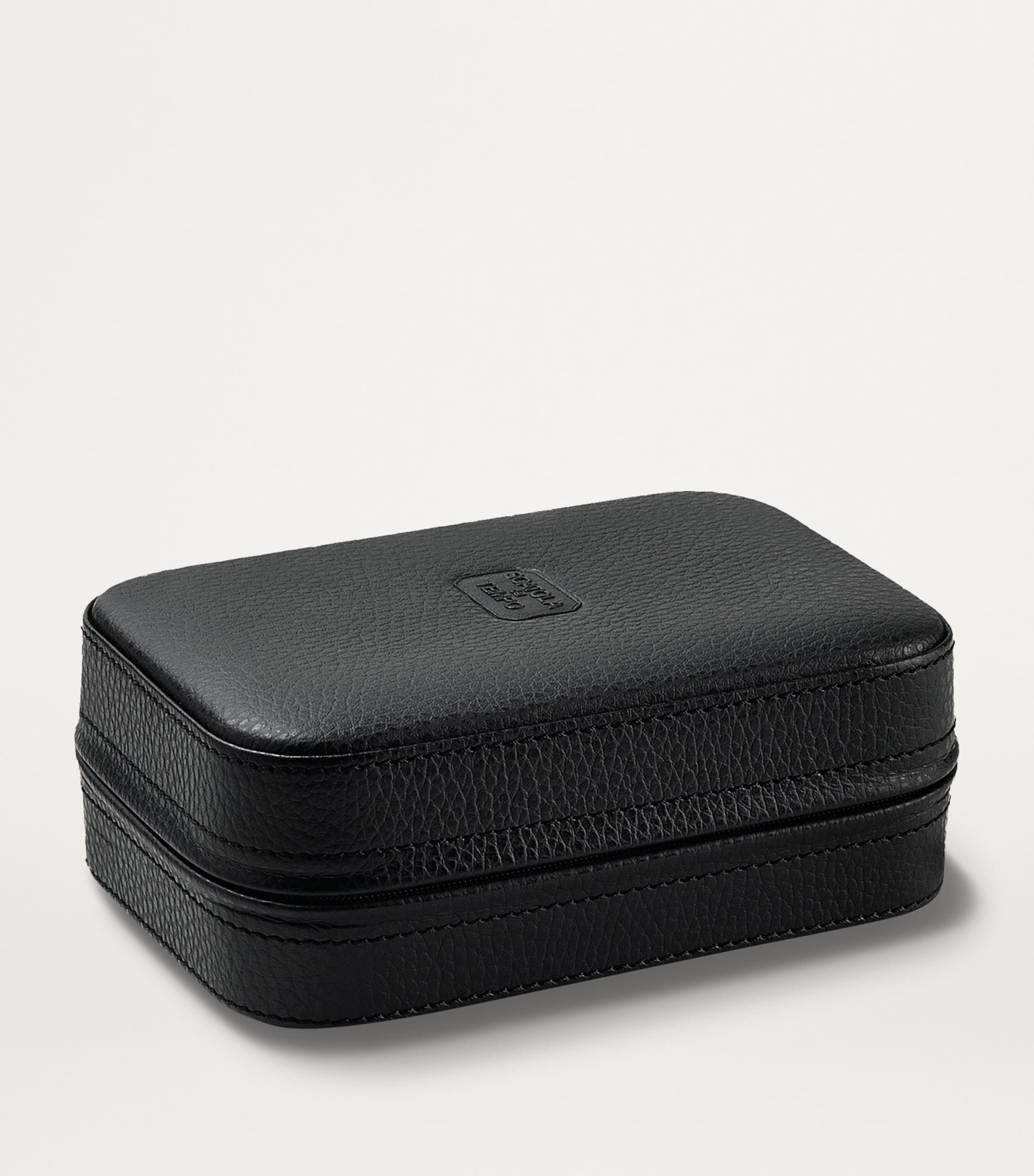 Scatola Del Tempo Leather Watch Repair Toolbox Black Image 2