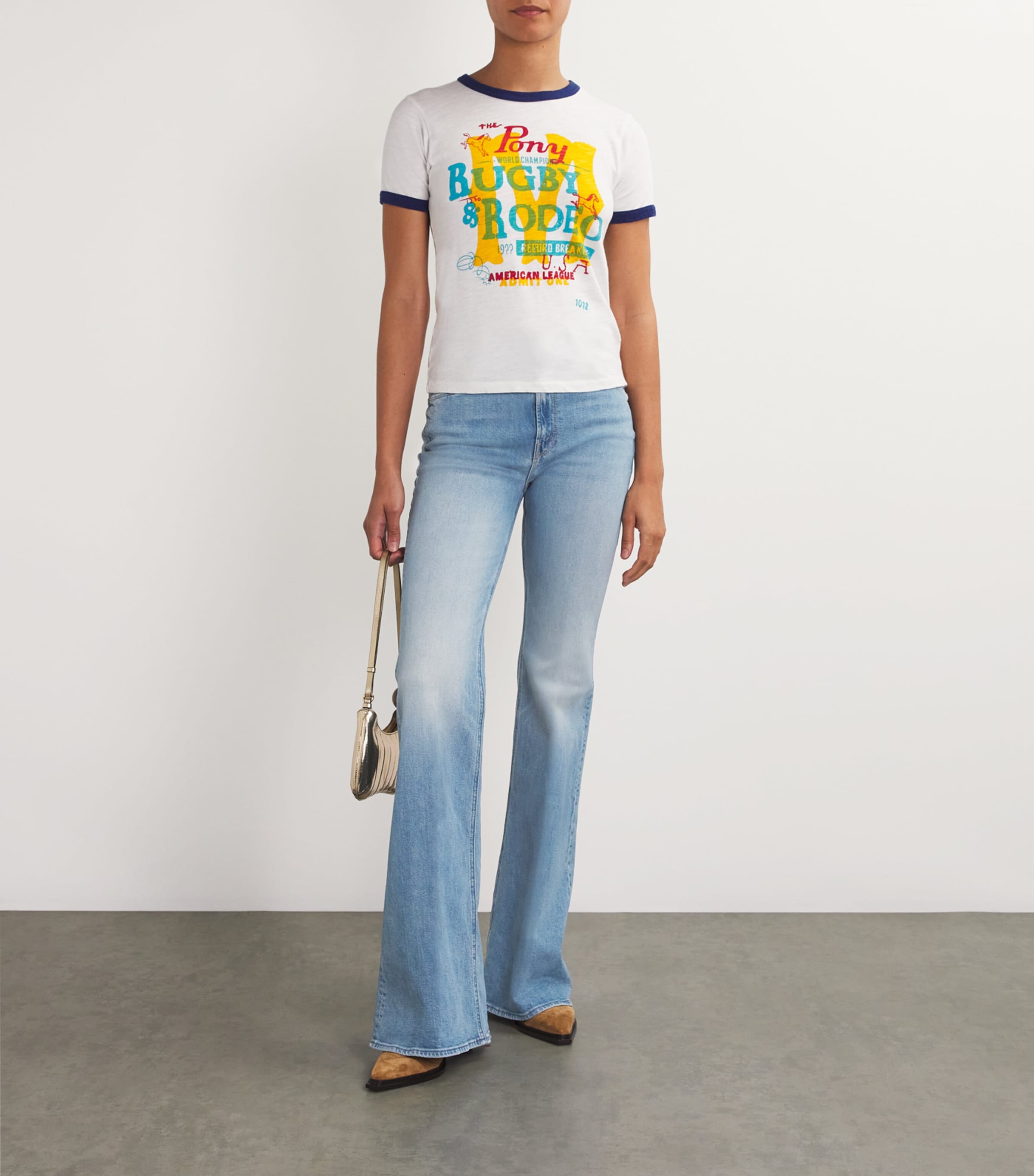 MOTHER Womens The Doozy Jeans Hrsbck To Qrtrbck Image 2