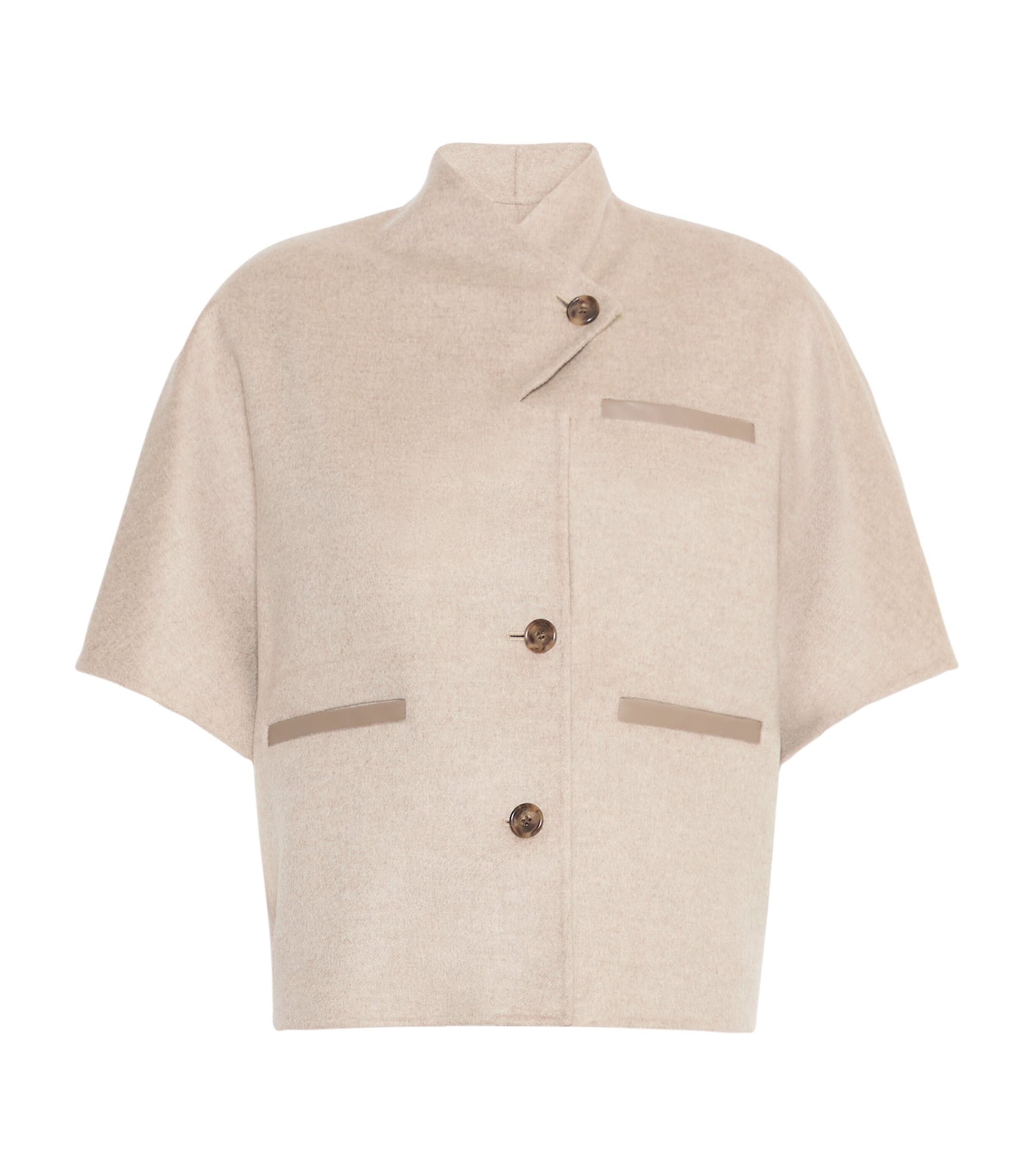 Max Mara Womens Cashmere Cape Stone Image 1