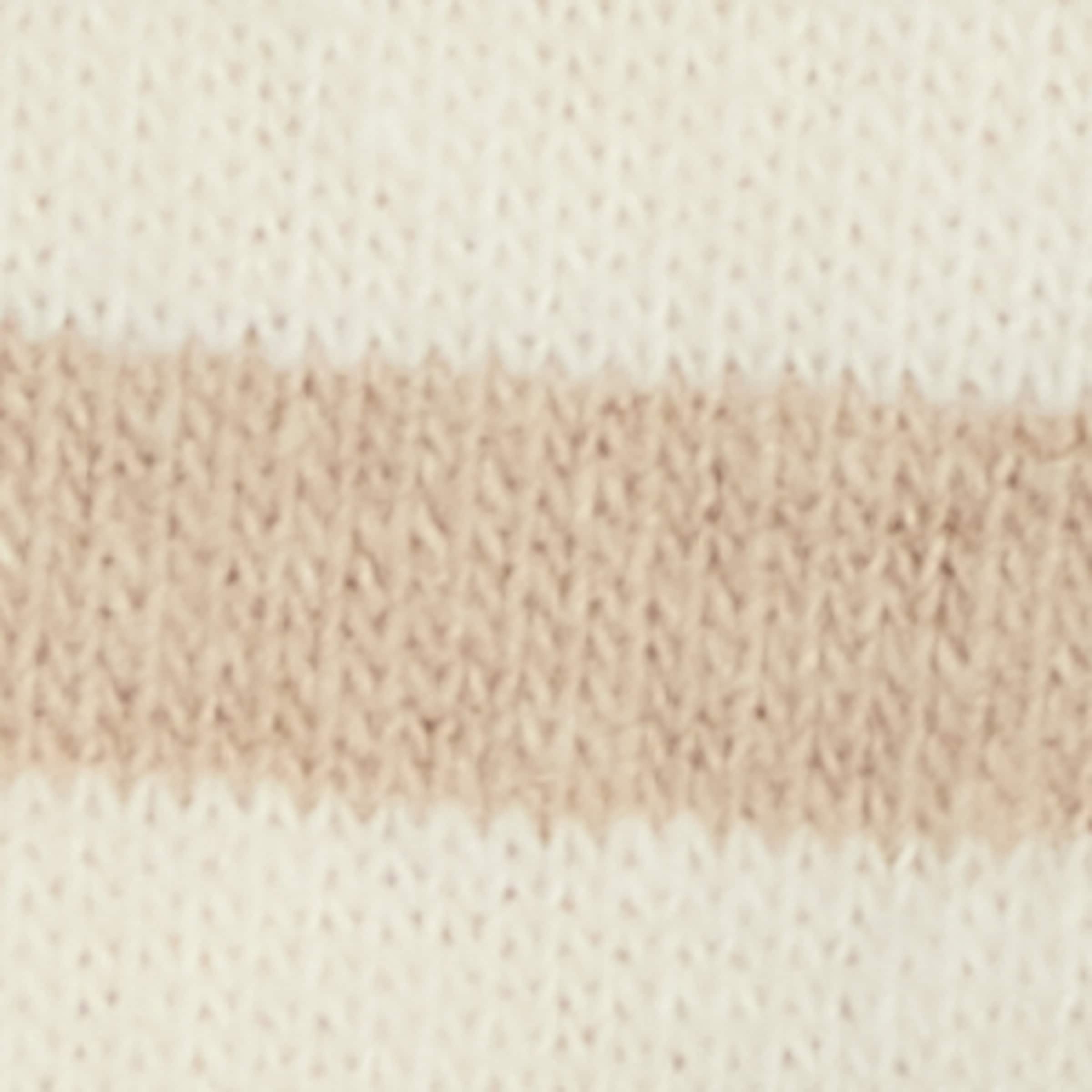 Stripe Sleepsuit (0-18 Months) 124CARIBOU BEIGE Image 3