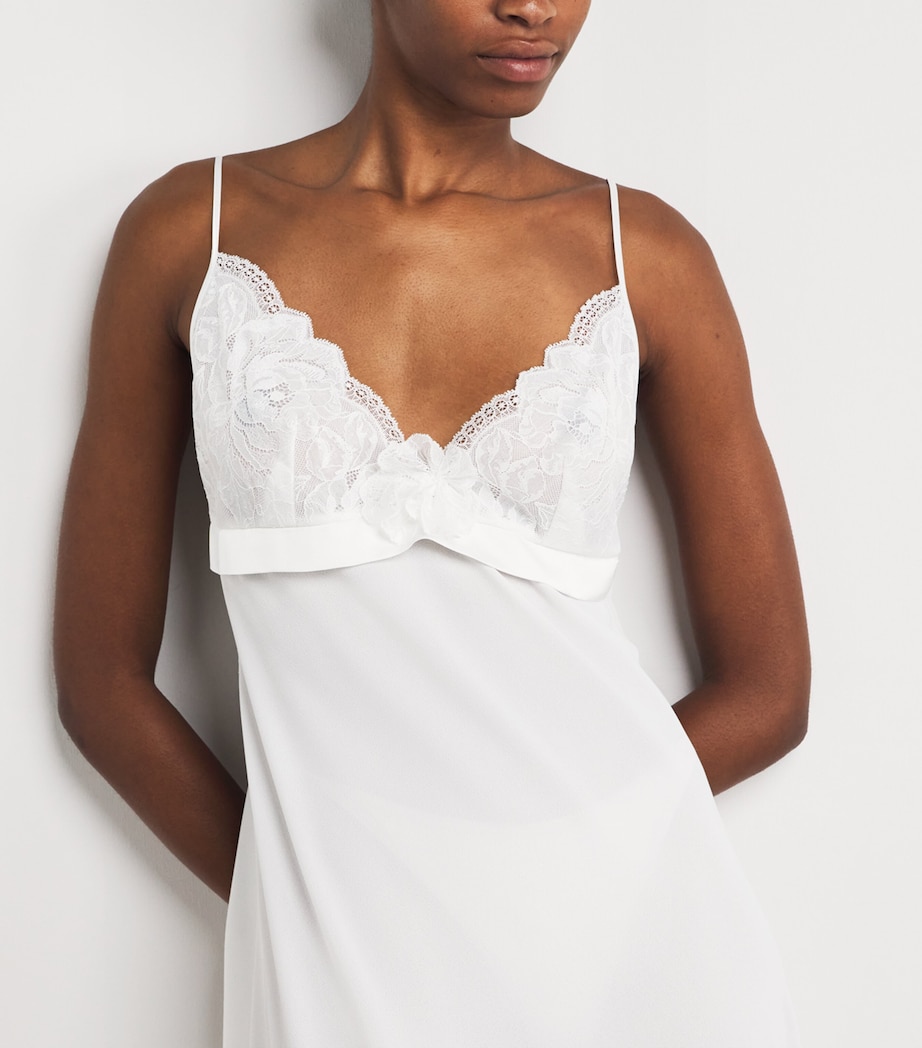 Rosette-Embellished Alba Nightdress OFF WHITE Image 4