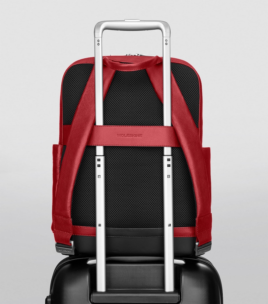 Leather PRO Backpack RED Image 3