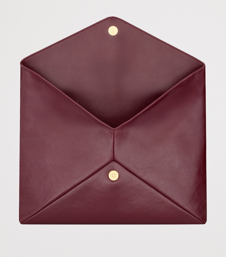 Large Leather Cassandre Envelope Pouch 6593 Image 5