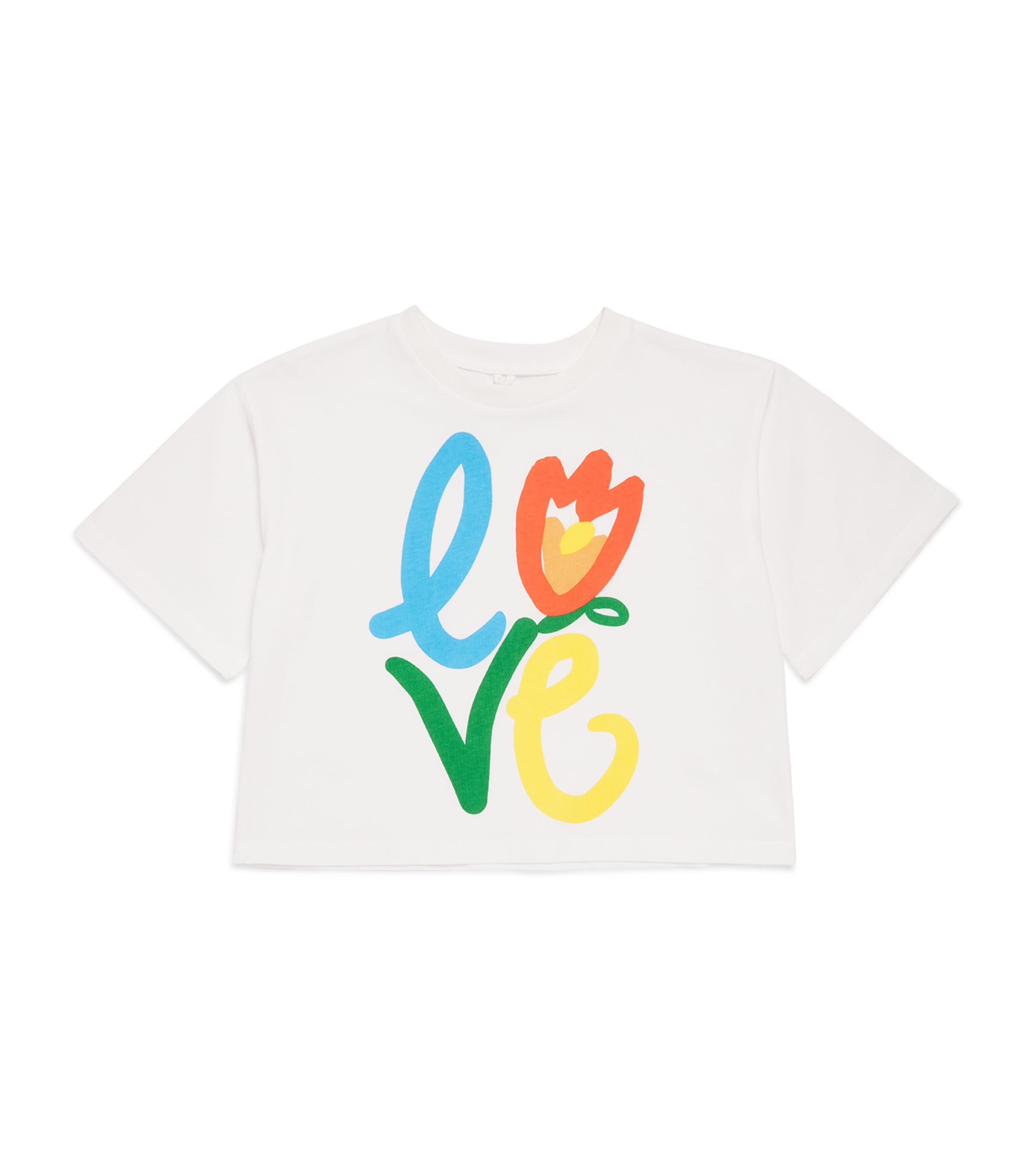 Stella McCartney Kids Organic Cotton Love T-Shirt (2-14+ Years) Image 1