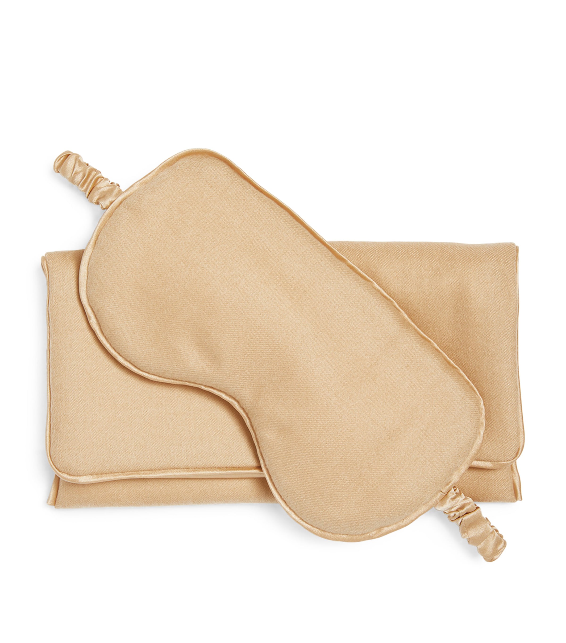 Olivia von Halle Womens Cashmere Audrey Eye Mask Muscat Image 4