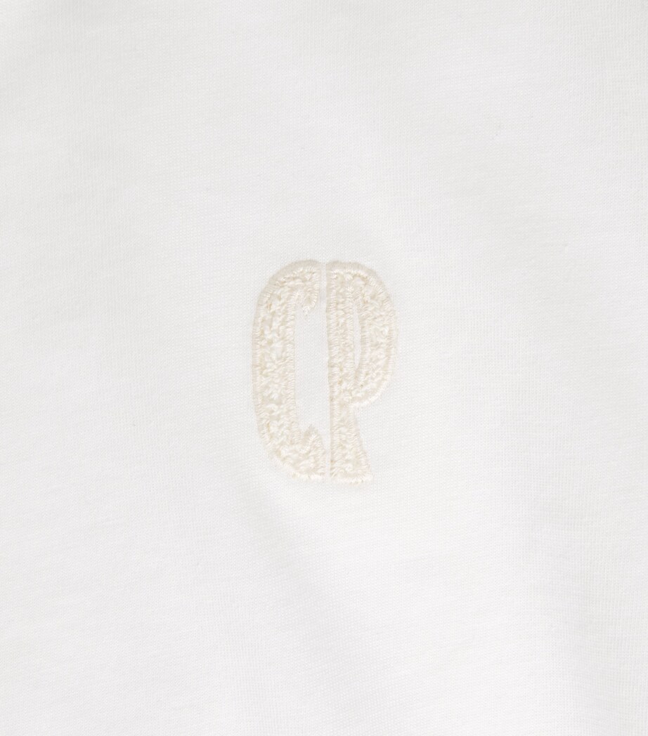 Claudie Pierlot Womens Cotton Relaxed T-Shirt Ecru Image 6