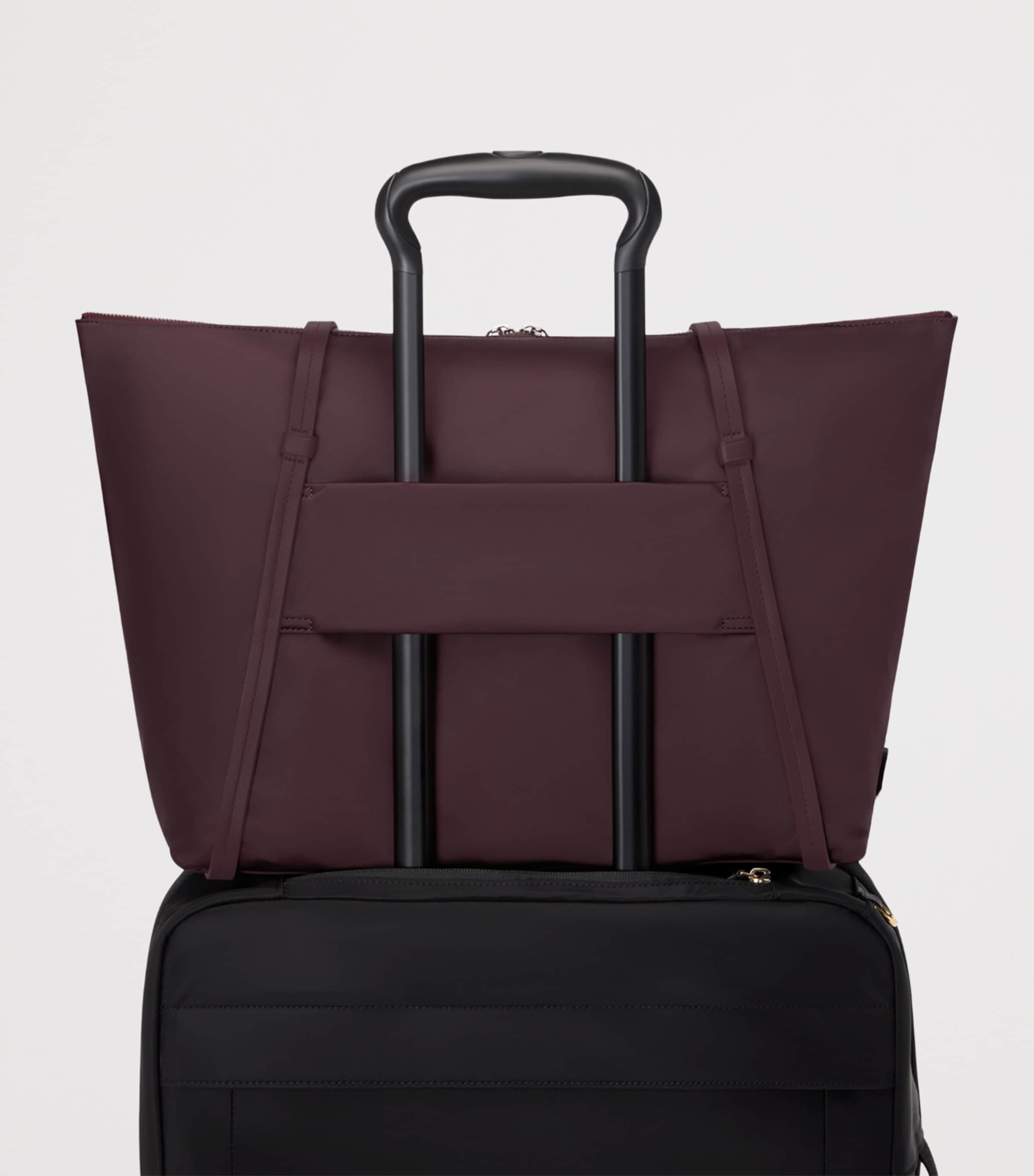 Tumi Leather Voyageur Q Tote Bag Rosewood Image 4
