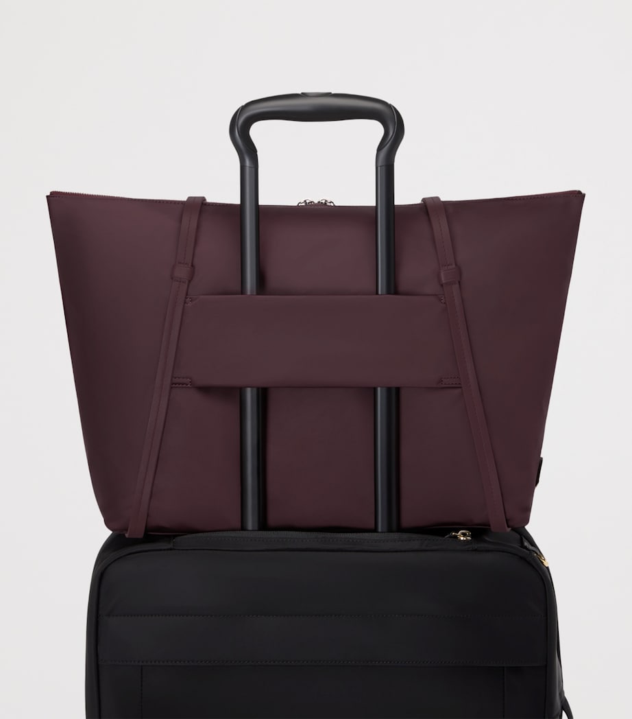 Tumi Leather Voyageur Q Tote Bag Rosewood Image 4