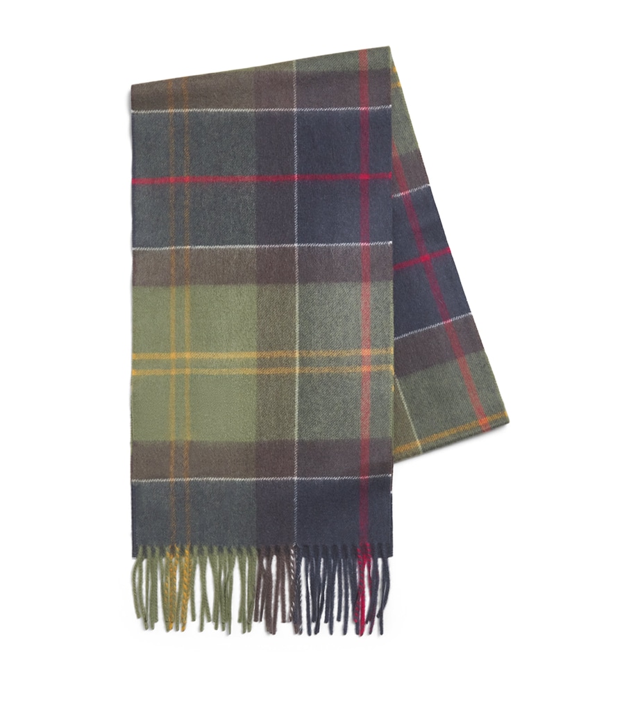 Barbour Cashmere Tartan Scarf Classic Tartan Image 1