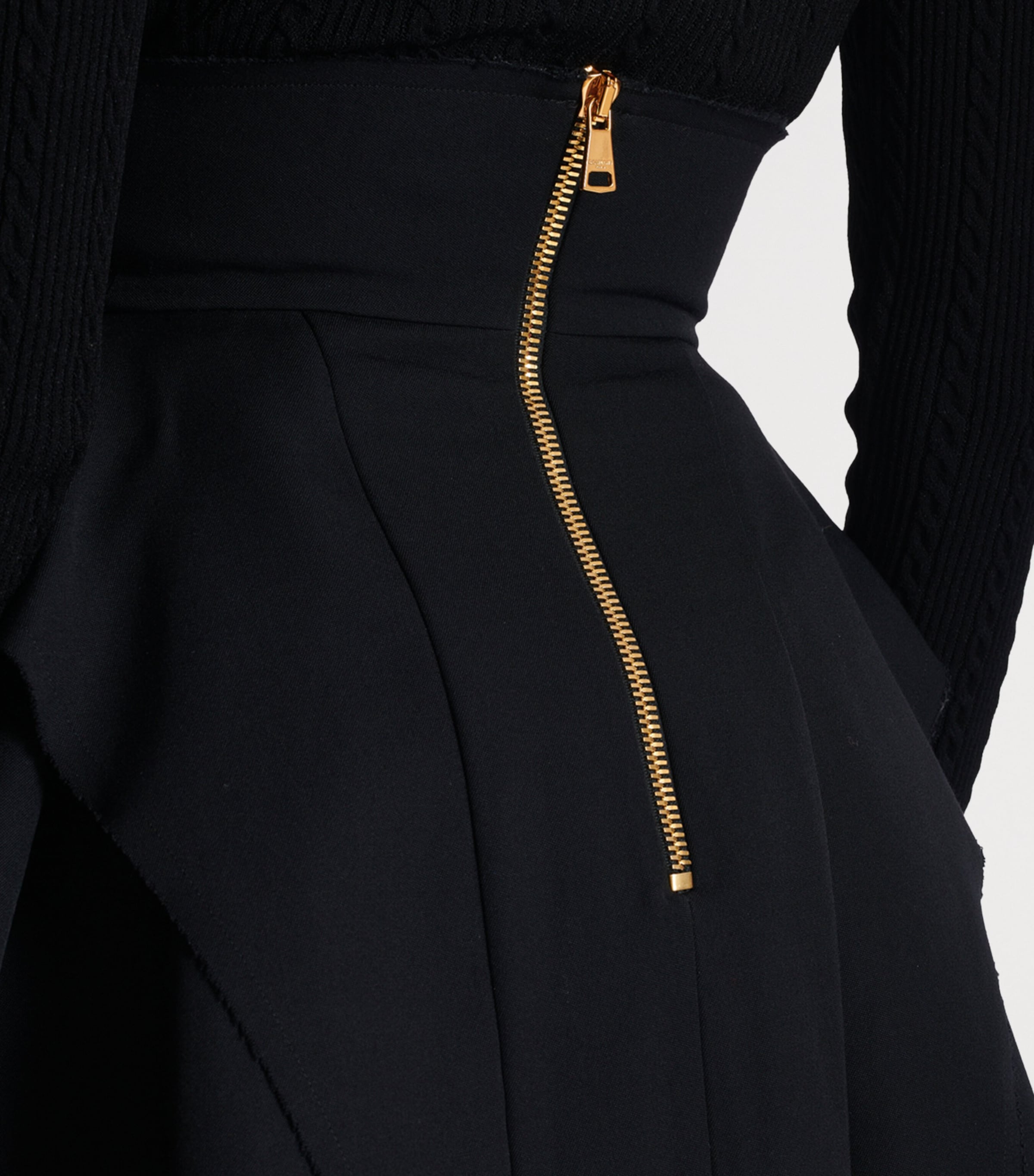 Wool Mini Skirt 0PA NOIR Image 7