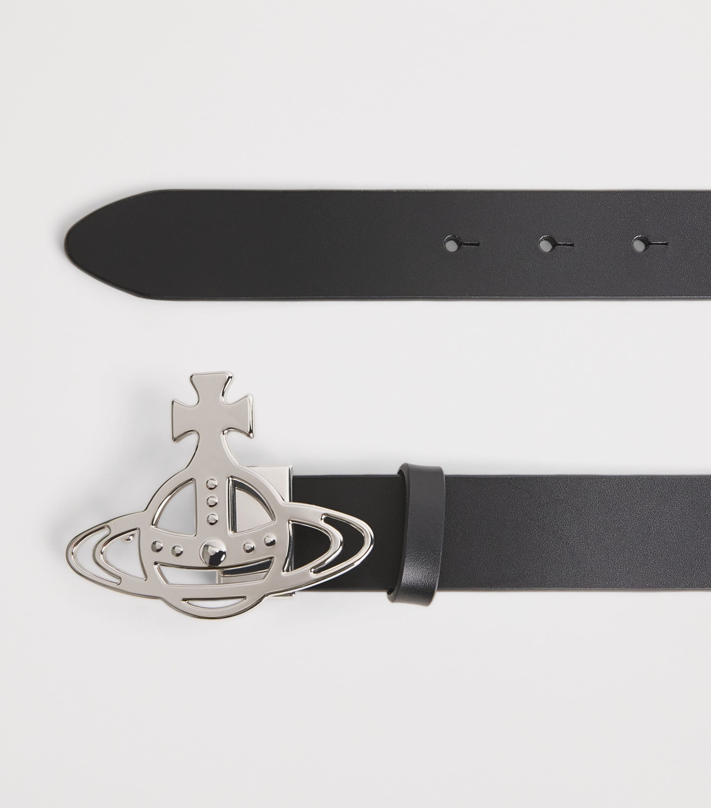 Vivienne Westwood Leather Orb Belt Black Image 3