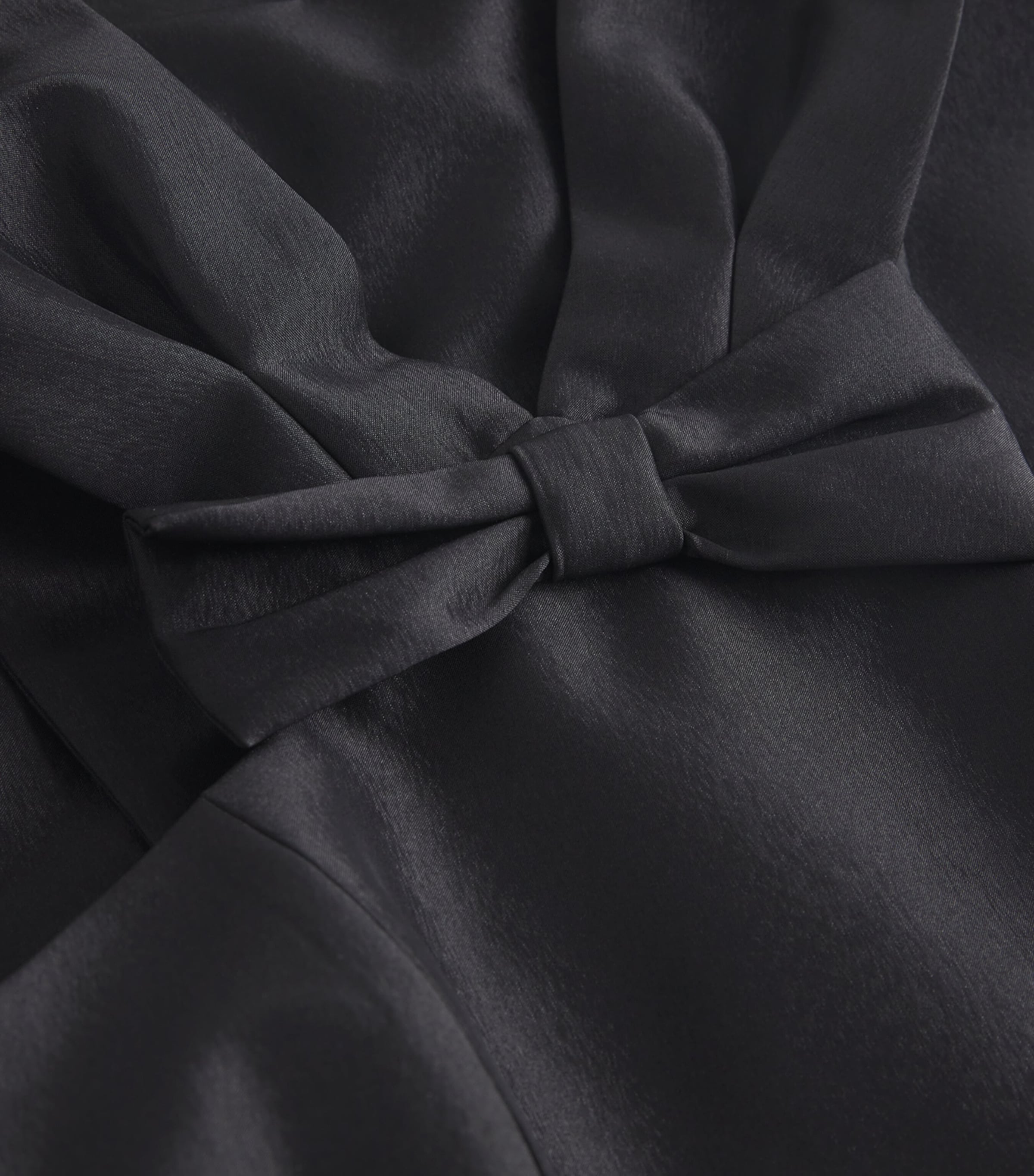 Bow-Appliqué Mini Dress BLACK Image 5