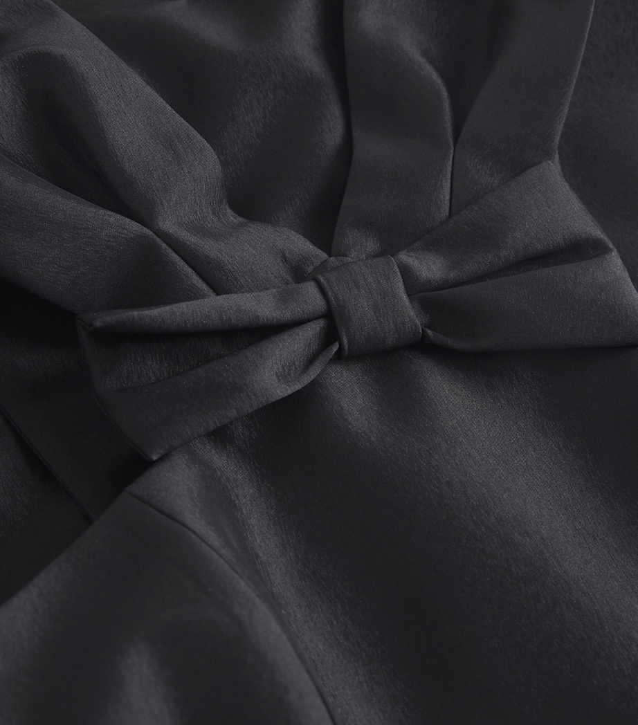 Bow-Appliqué Mini Dress BLACK Image 5