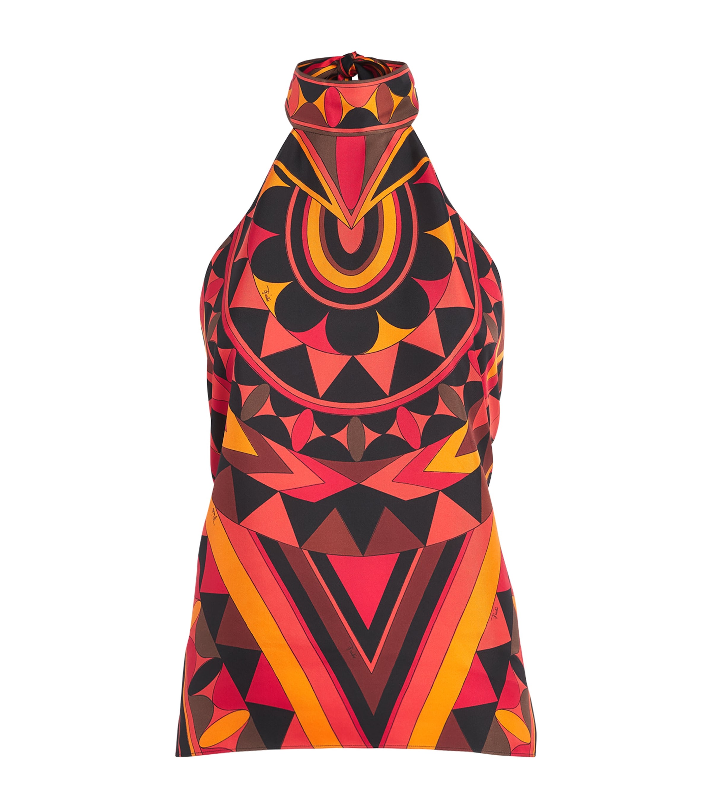 PUCCI Womens Silk Marmo Scarf Top Image 1