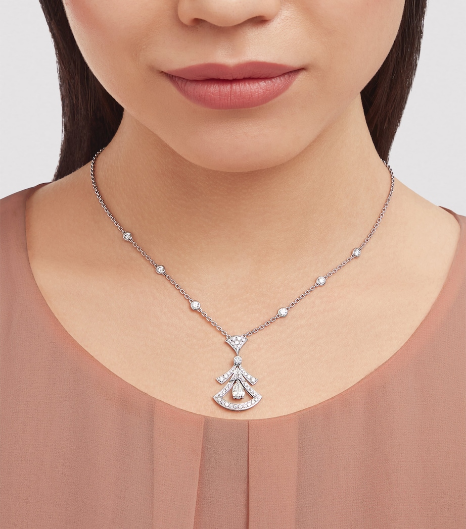 White Gold And Diamond Divas' Dream Necklace WHITE GOLD Image 2