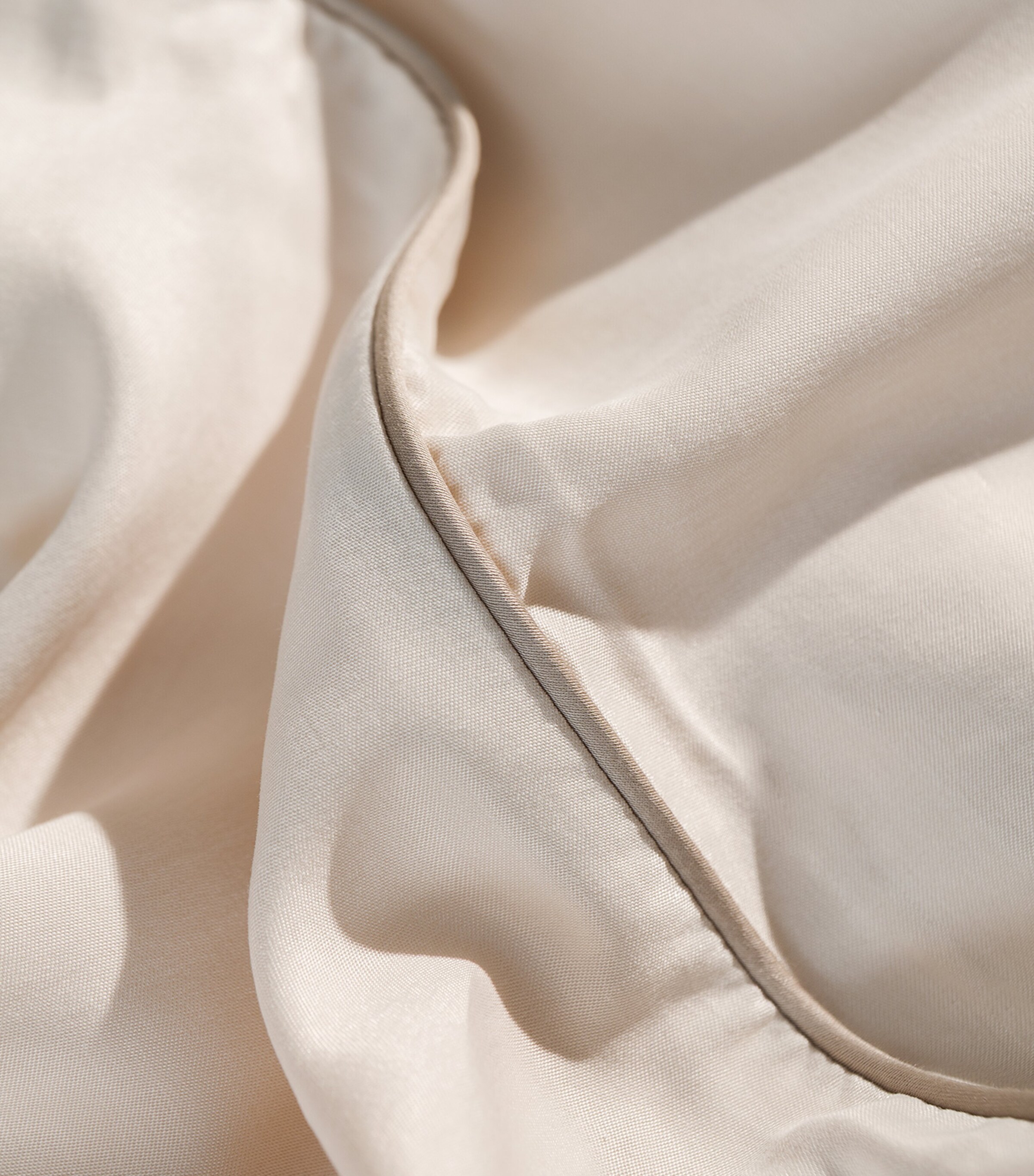 Hamam Cotton Alya Square Pillowcase (65cm x 65cm) Bone Image 4