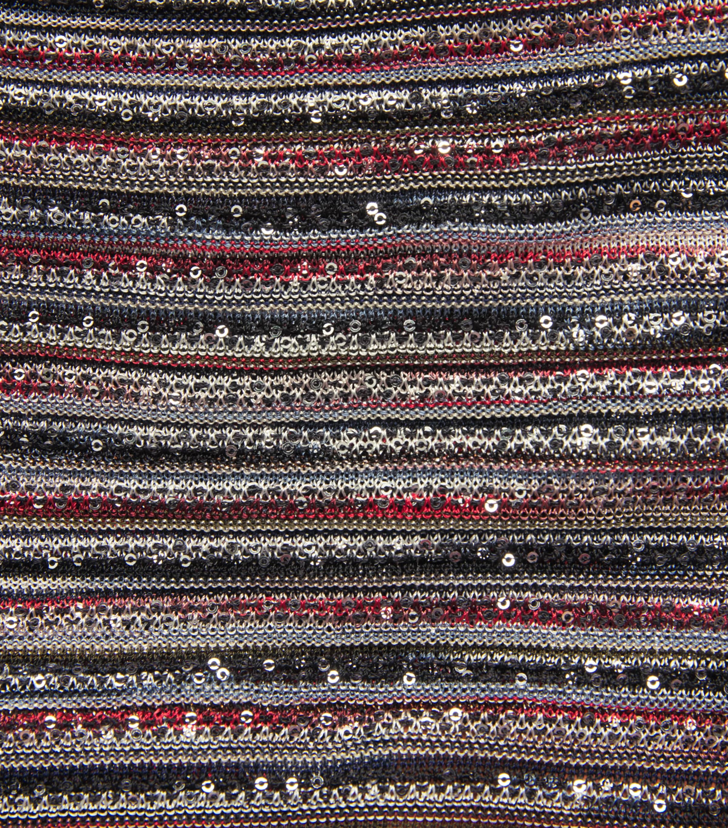 Lamé Embellished Tank Top SMSMB DARK RED/BLU Image 5