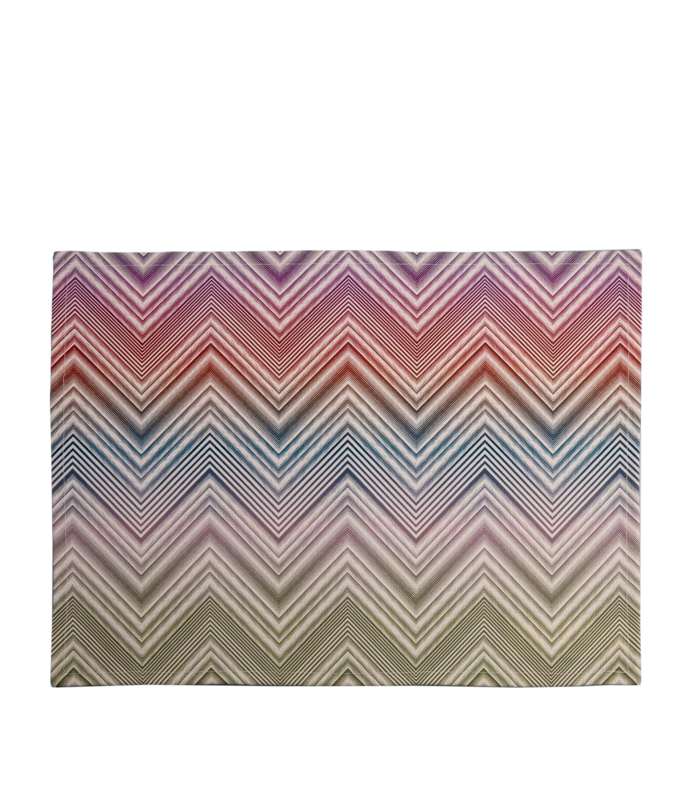 Set of 2 Cotton Marea Placemats (37.5cm x 50cm) MULTICOLOR Image 1