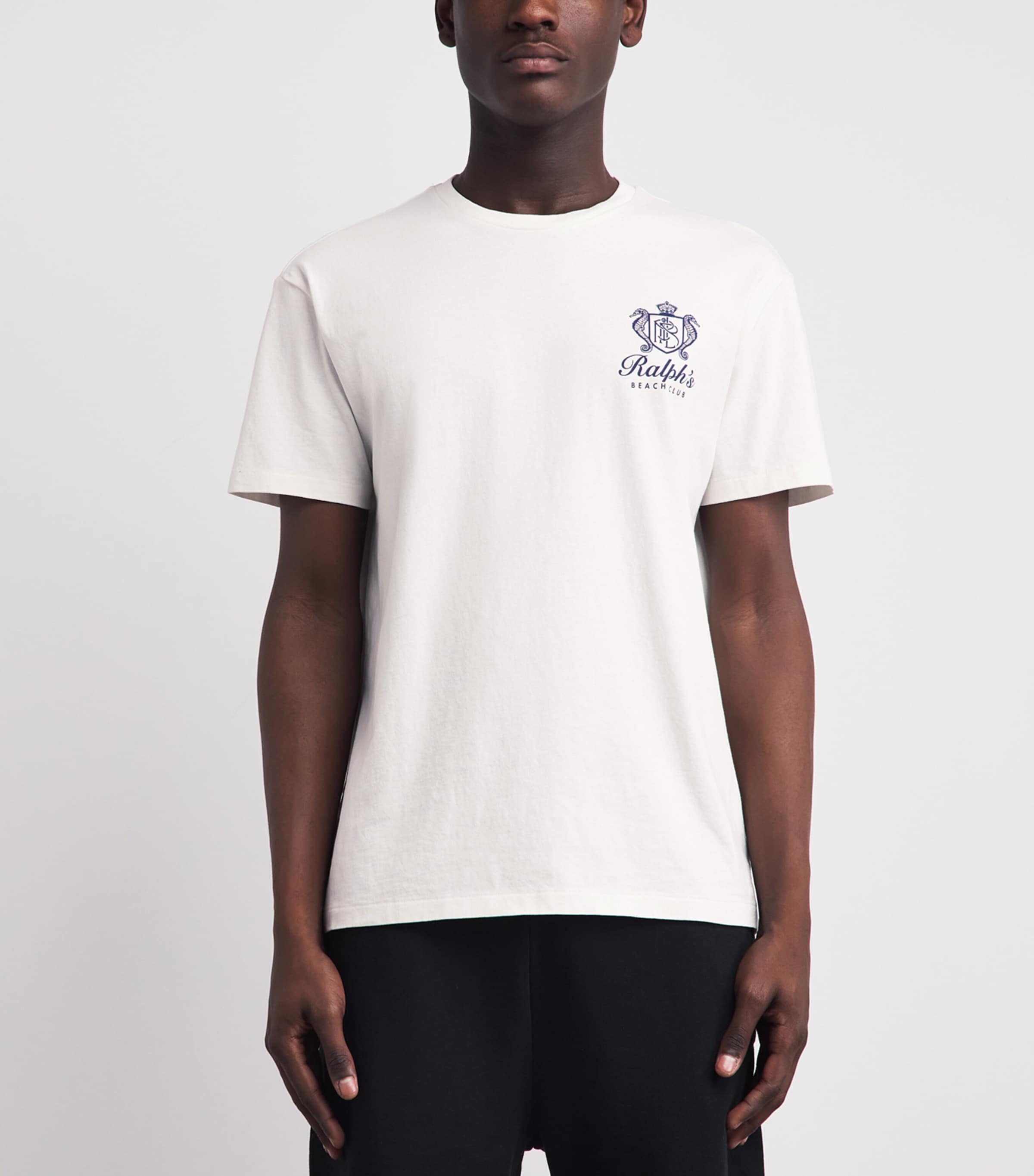 Polo Ralph Lauren Mens Cotton Ralph’s Beach Club T-Shirt Deckwash White Image 4